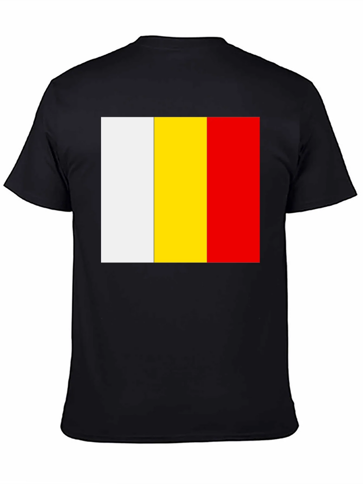 Belgian Flag T-Shirt - Black Cotton Tee product image 4