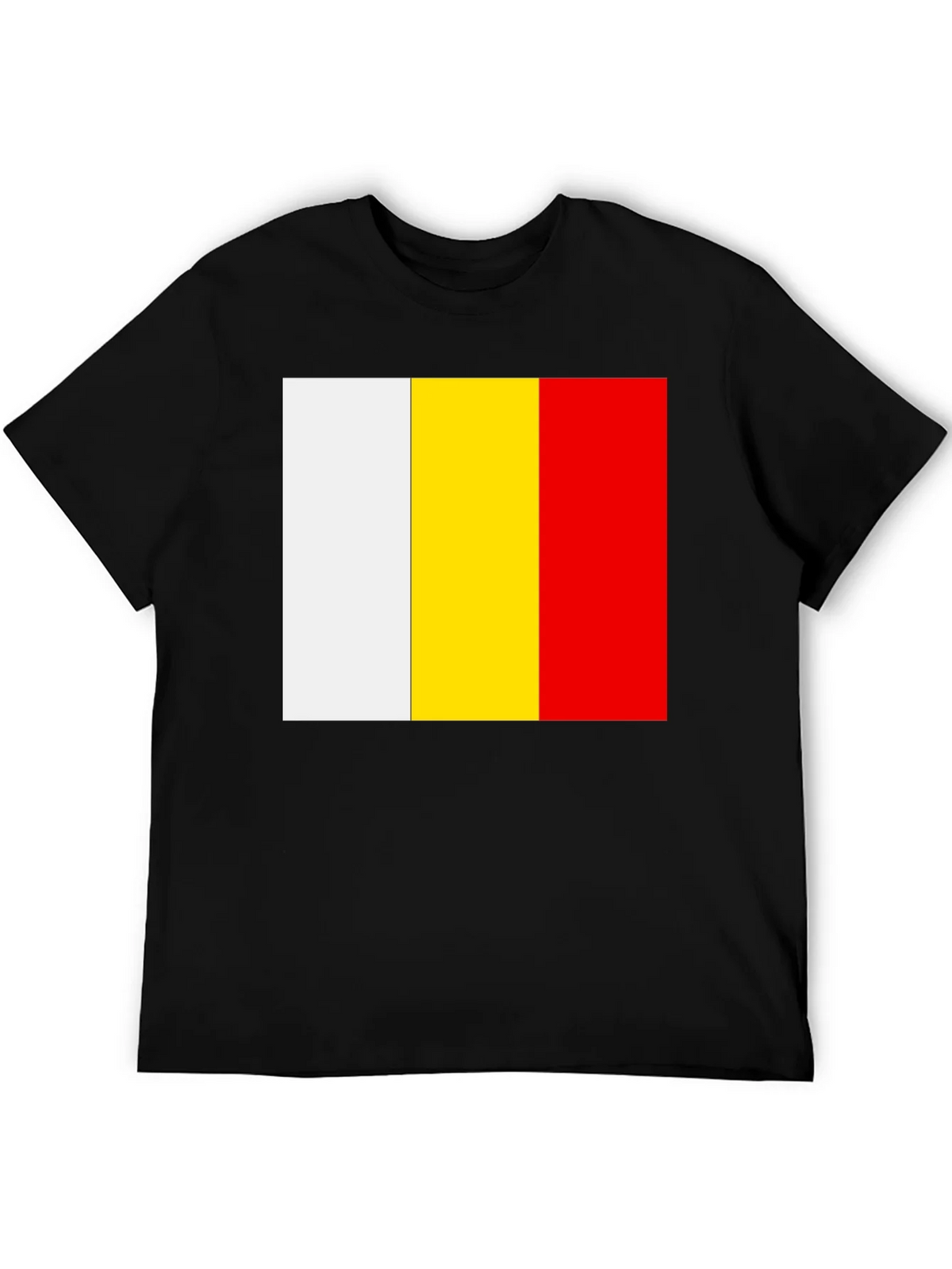 Belgian Flag T-Shirt - Black Cotton Tee product image 5