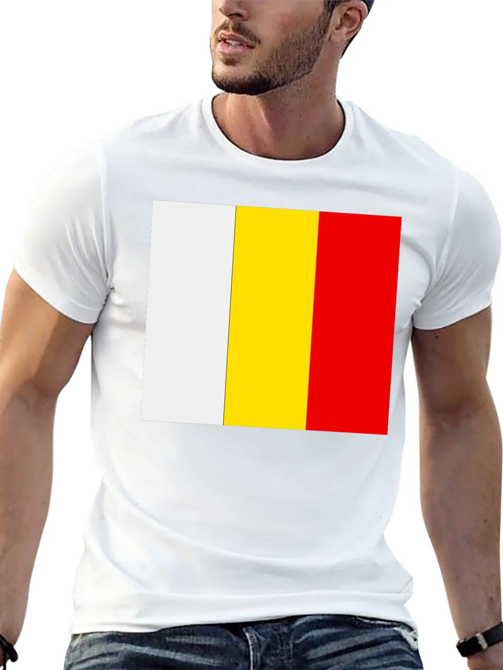 Belgian Flag T-Shirt - Black Cotton Tee product image 12