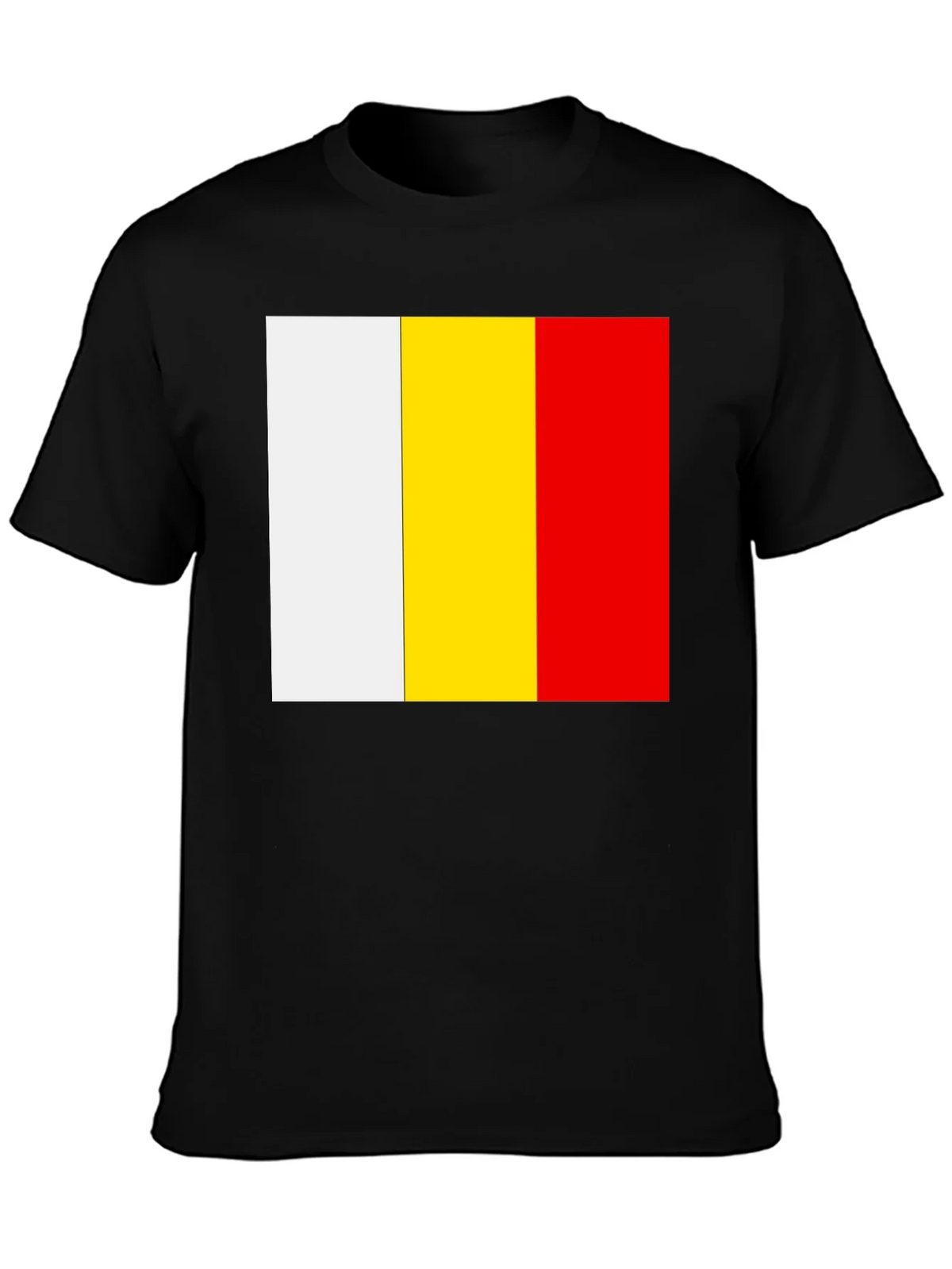 Belgian Flag T-Shirt - Black Cotton Tee product image 3