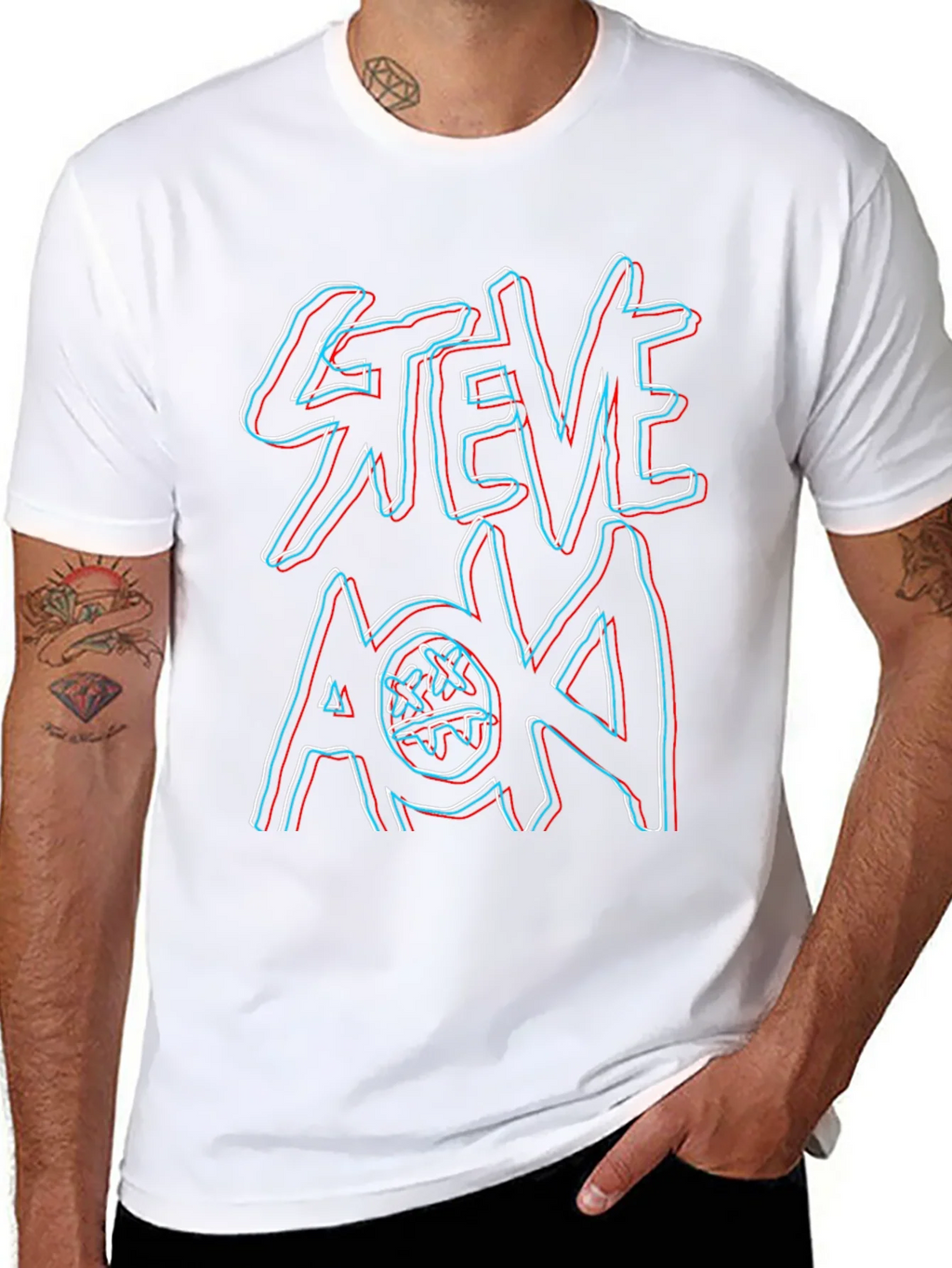 Steve Aoki Graphic Print Black T-Shirt product image 7
