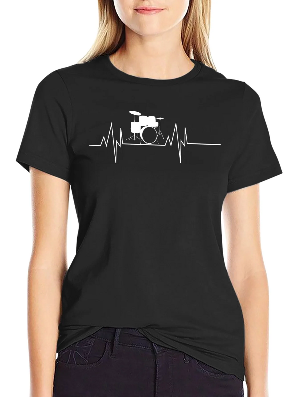 Drum Heartbeat T-Shirt - Musician Tee product image 2