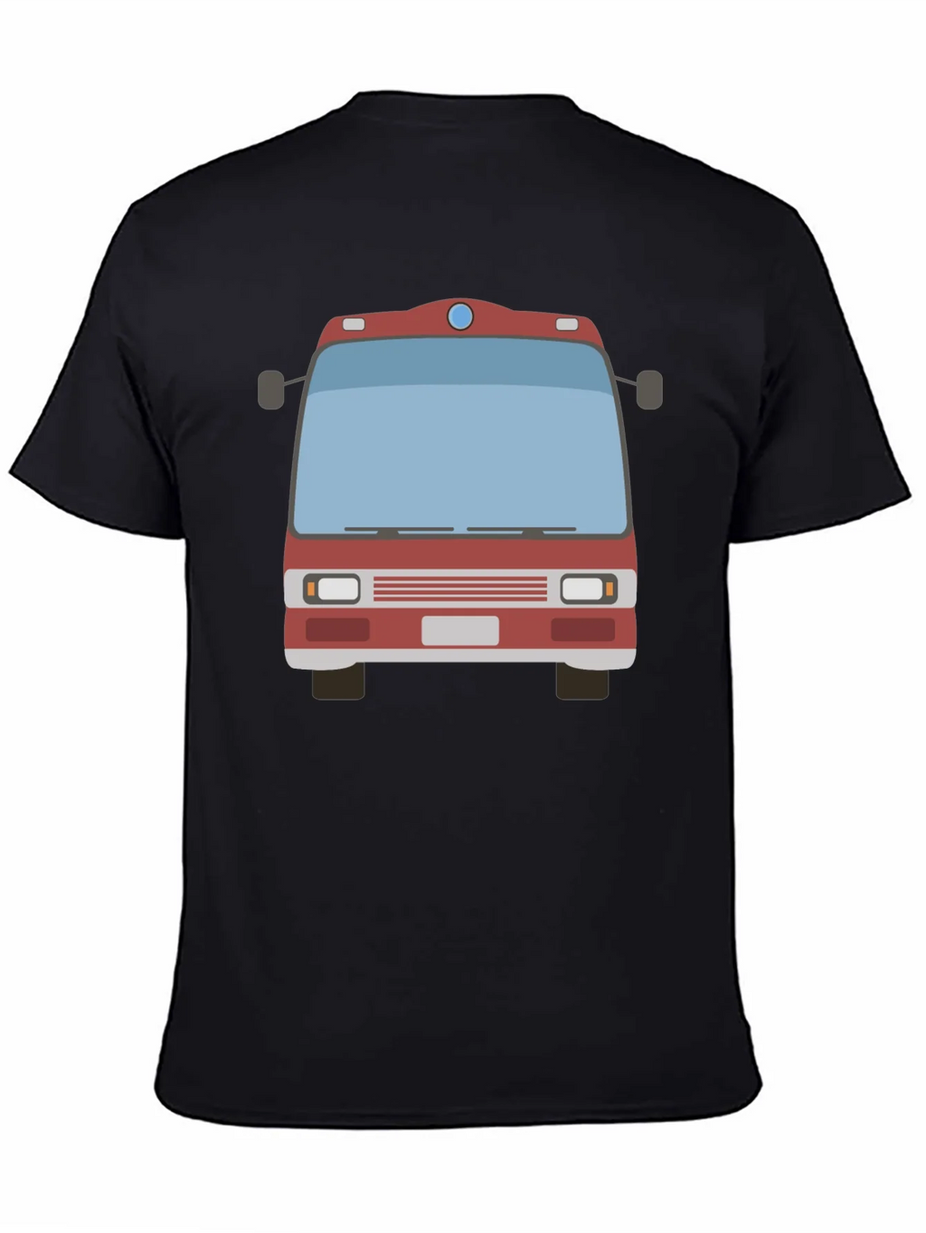 Fire Truck Graphic Tee - Black Casual T-Shirt product image 4