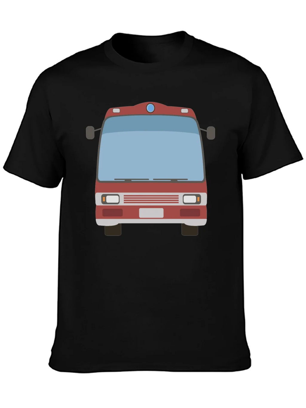 Fire Truck Graphic Tee - Black Casual T-Shirt product image 3