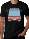 Fire Truck Graphic Tee - Black Casual T-Shirt product image 1