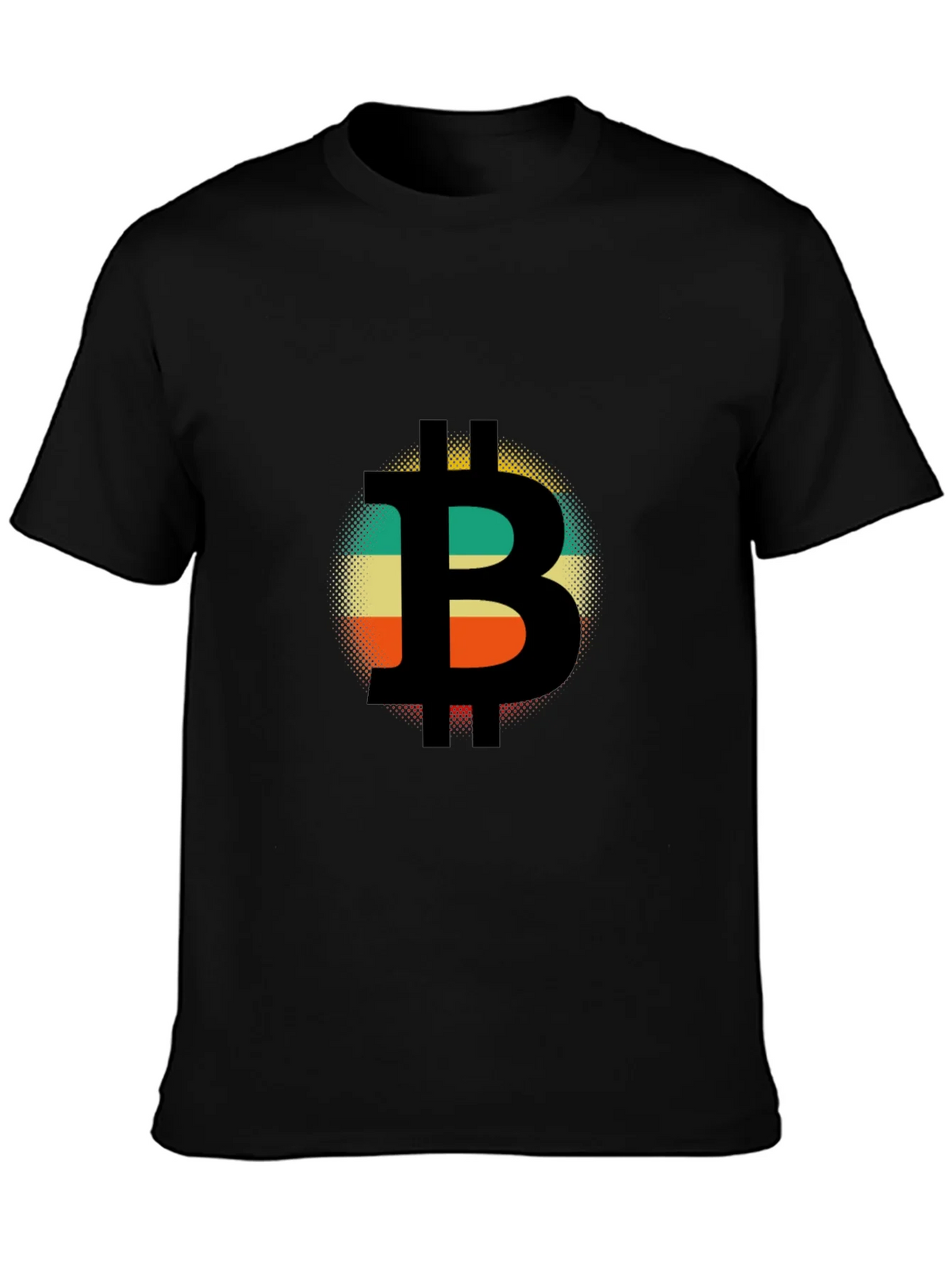 Bitcoin Retro Style T-Shirt - Black product image 3