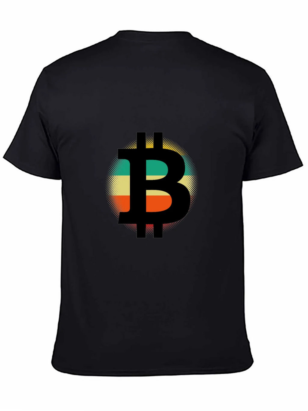 Bitcoin Retro Style T-Shirt - Black product image 4
