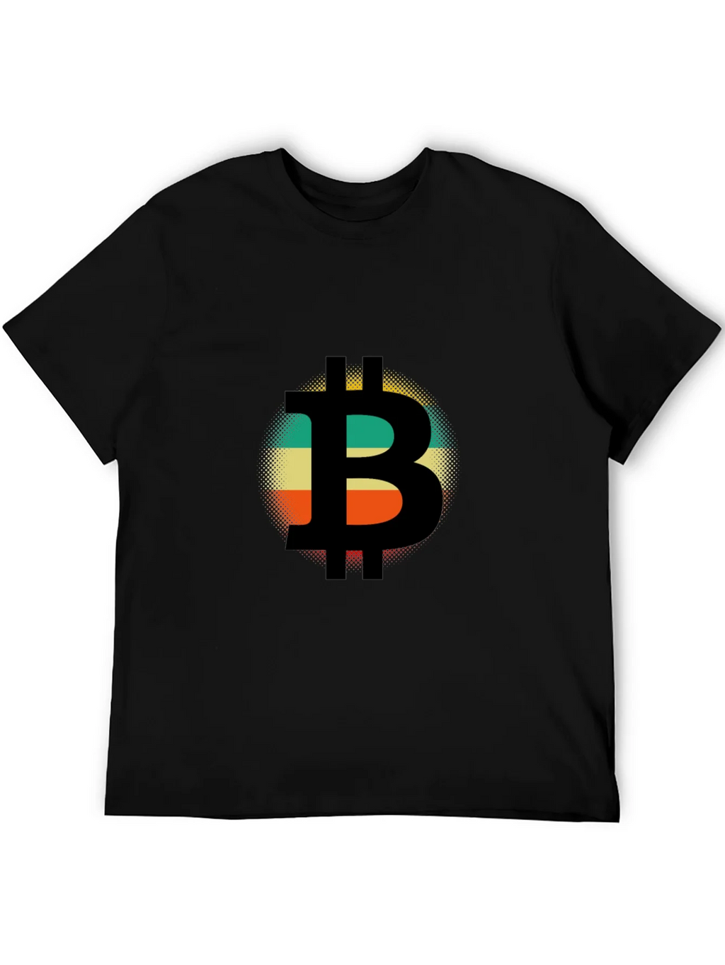 Bitcoin Retro Style T-Shirt - Black product image 5