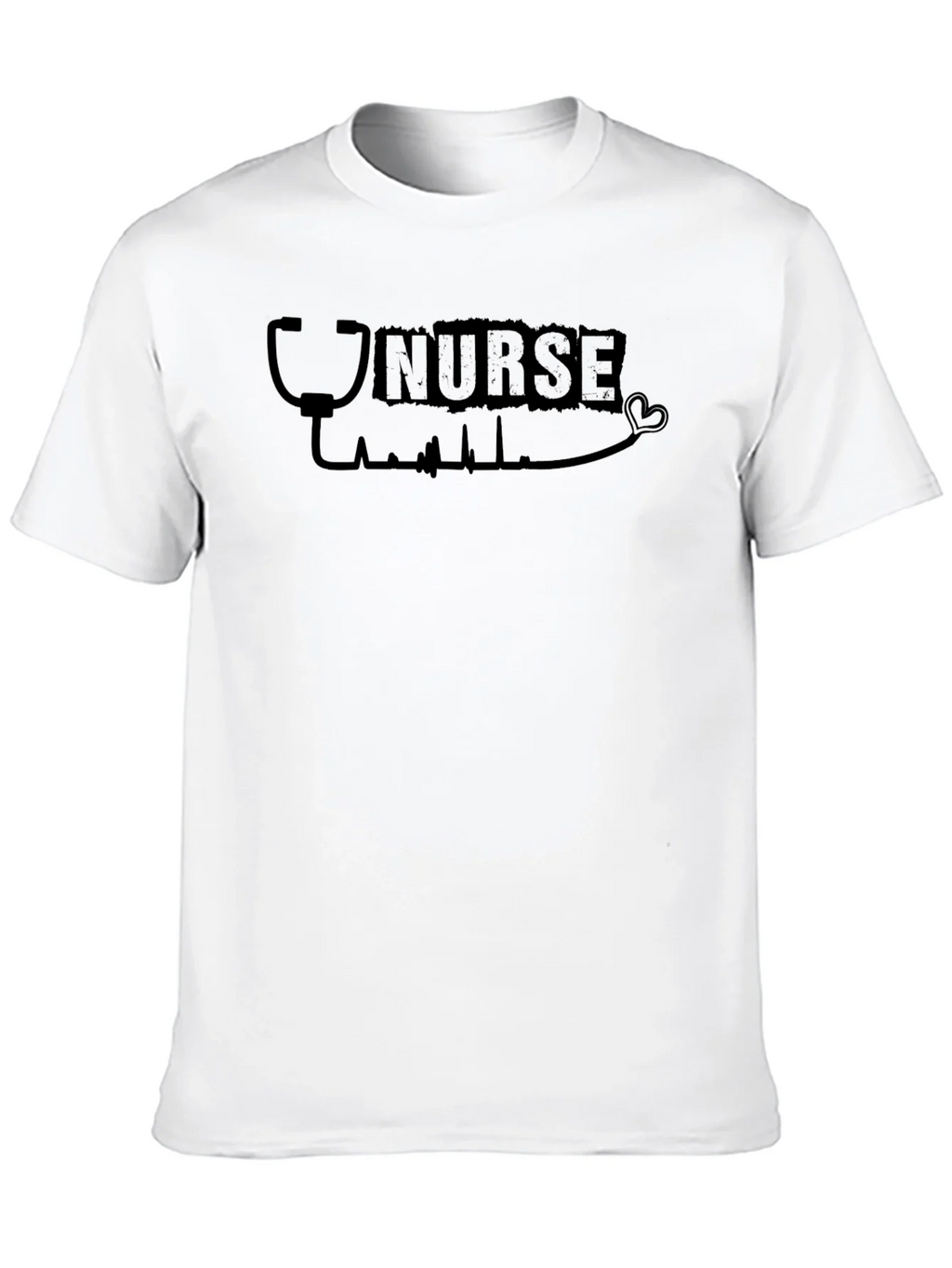 Nurse Heartbeat Stethoscope Graphic T-Shirt product image 8