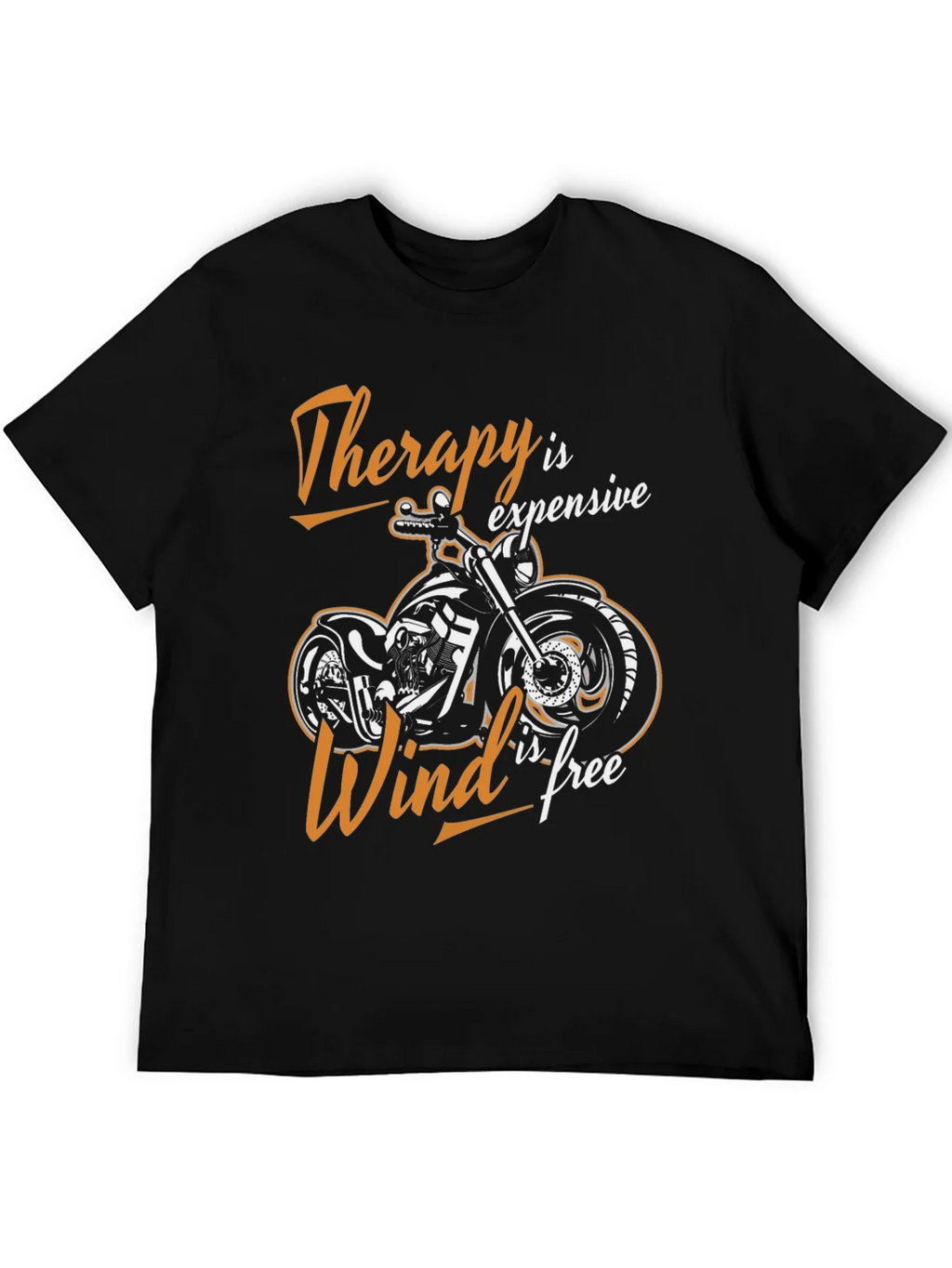 Therapy is Expensive Wind is Free Biker T-Shirt product image 2