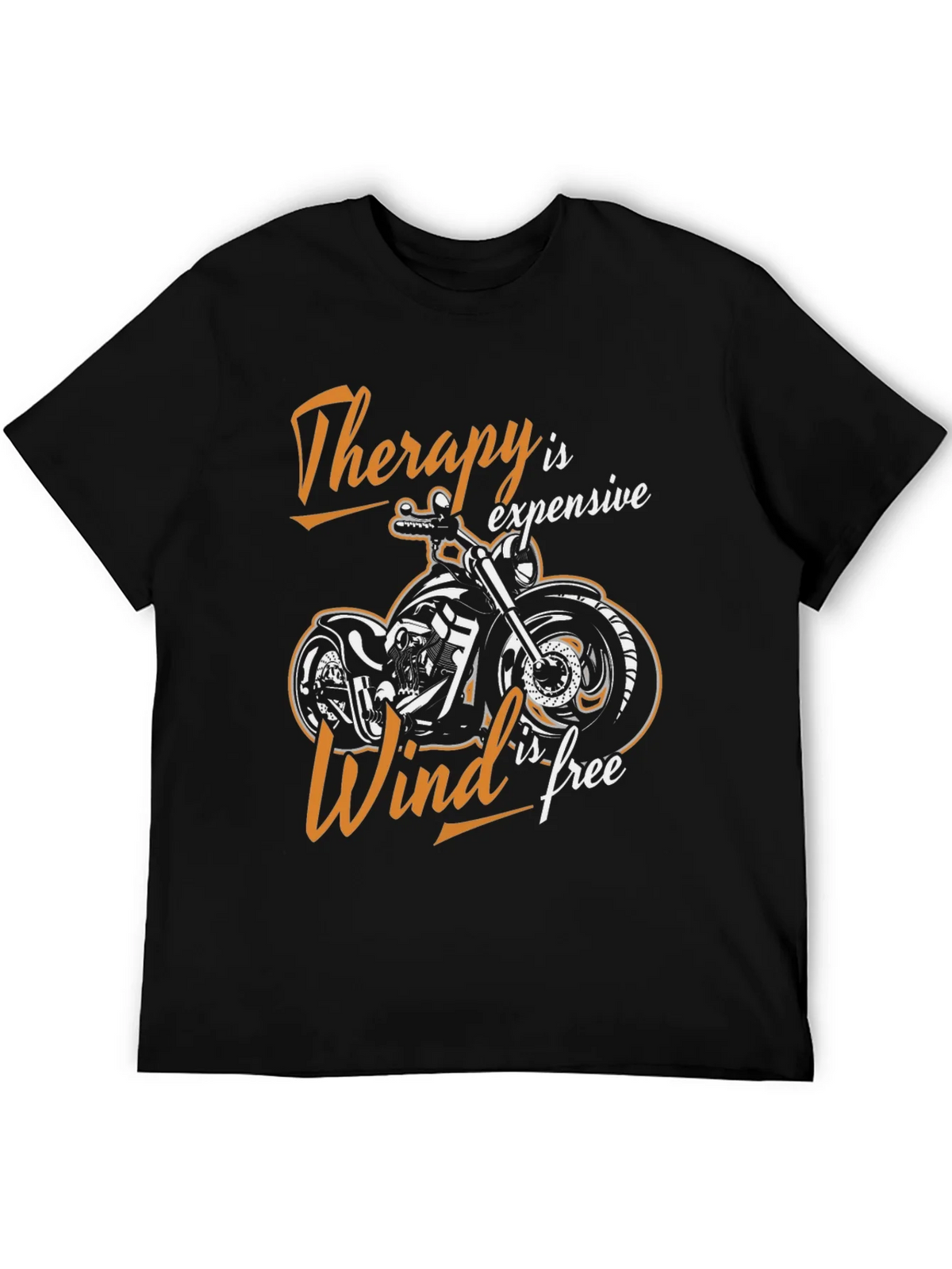 Therapy is Expensive Wind is Free Biker T-Shirt product image 2