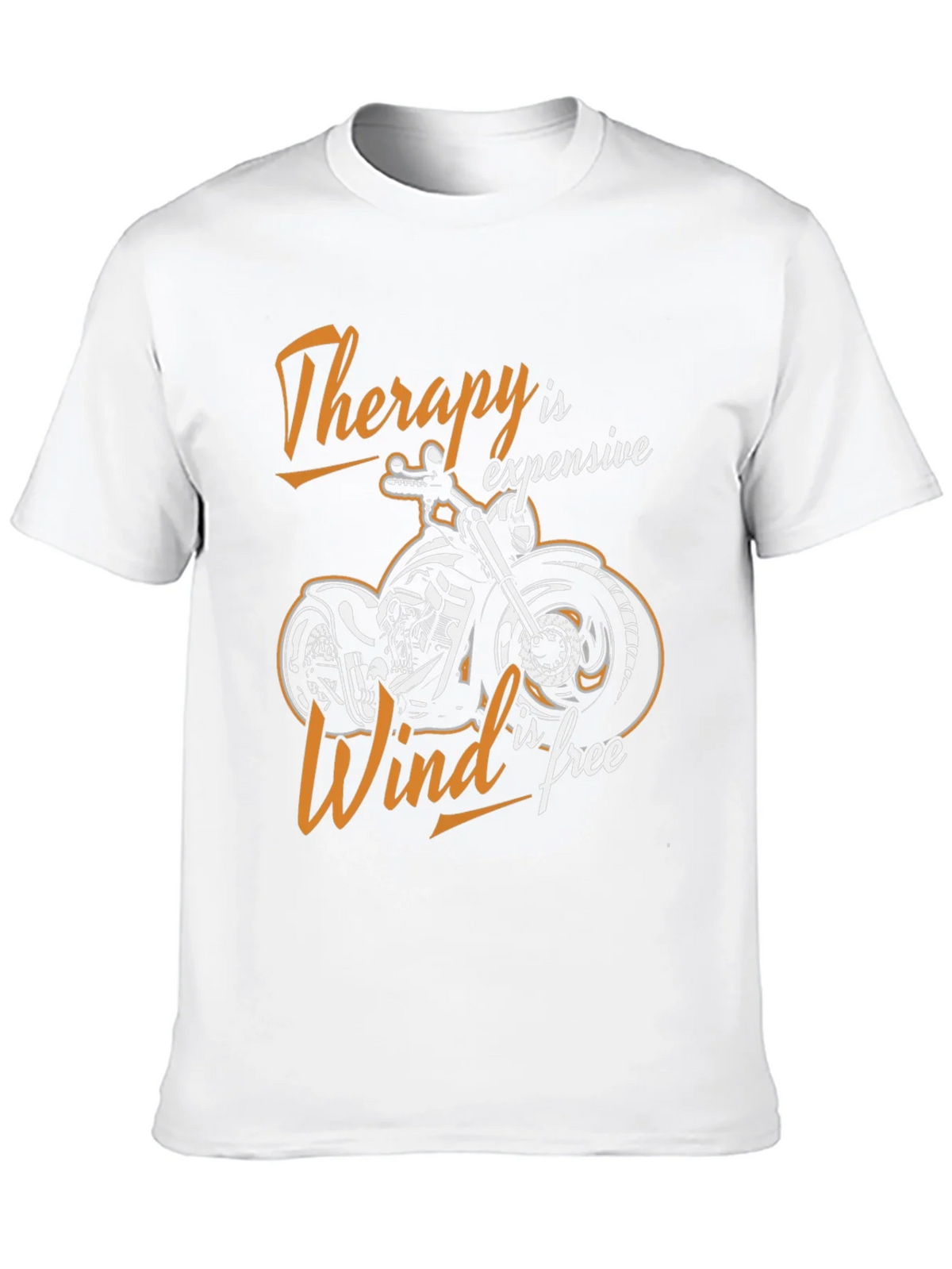 Therapy is Expensive Wind is Free Biker T-Shirt product image 3