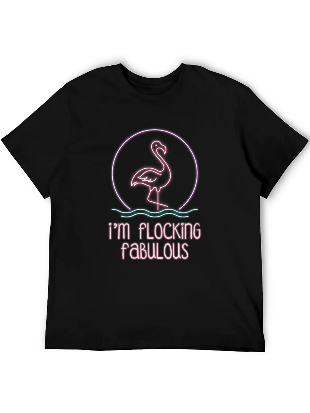 Flocking Fabulous Graphic Tee - Black Casual T-Shirt product image 5
