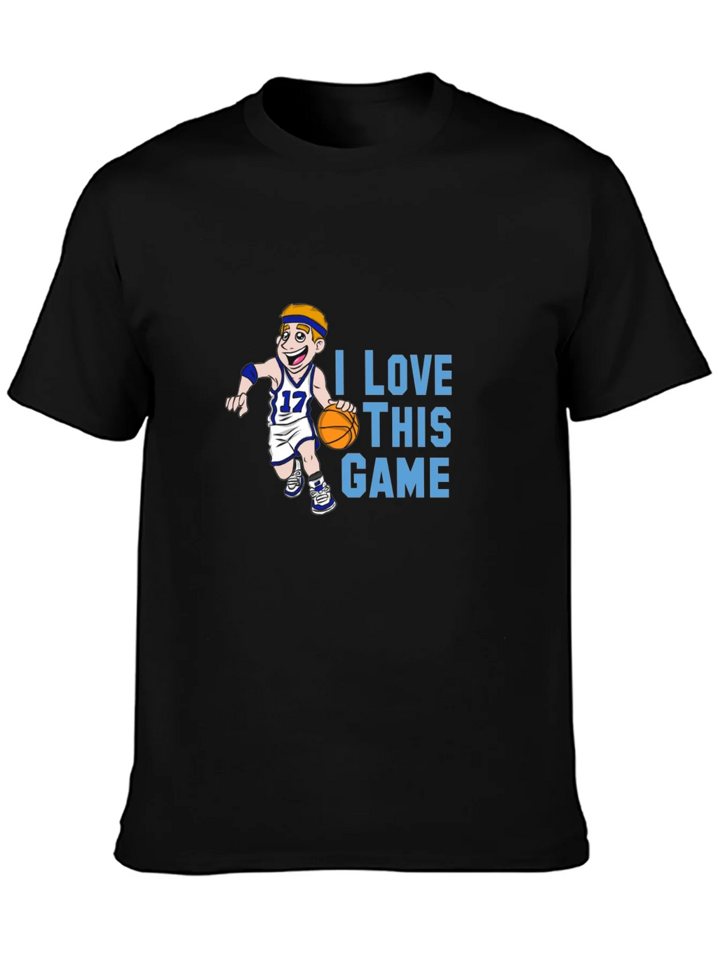 I Love This Game Basketball T-Shirt product image 3