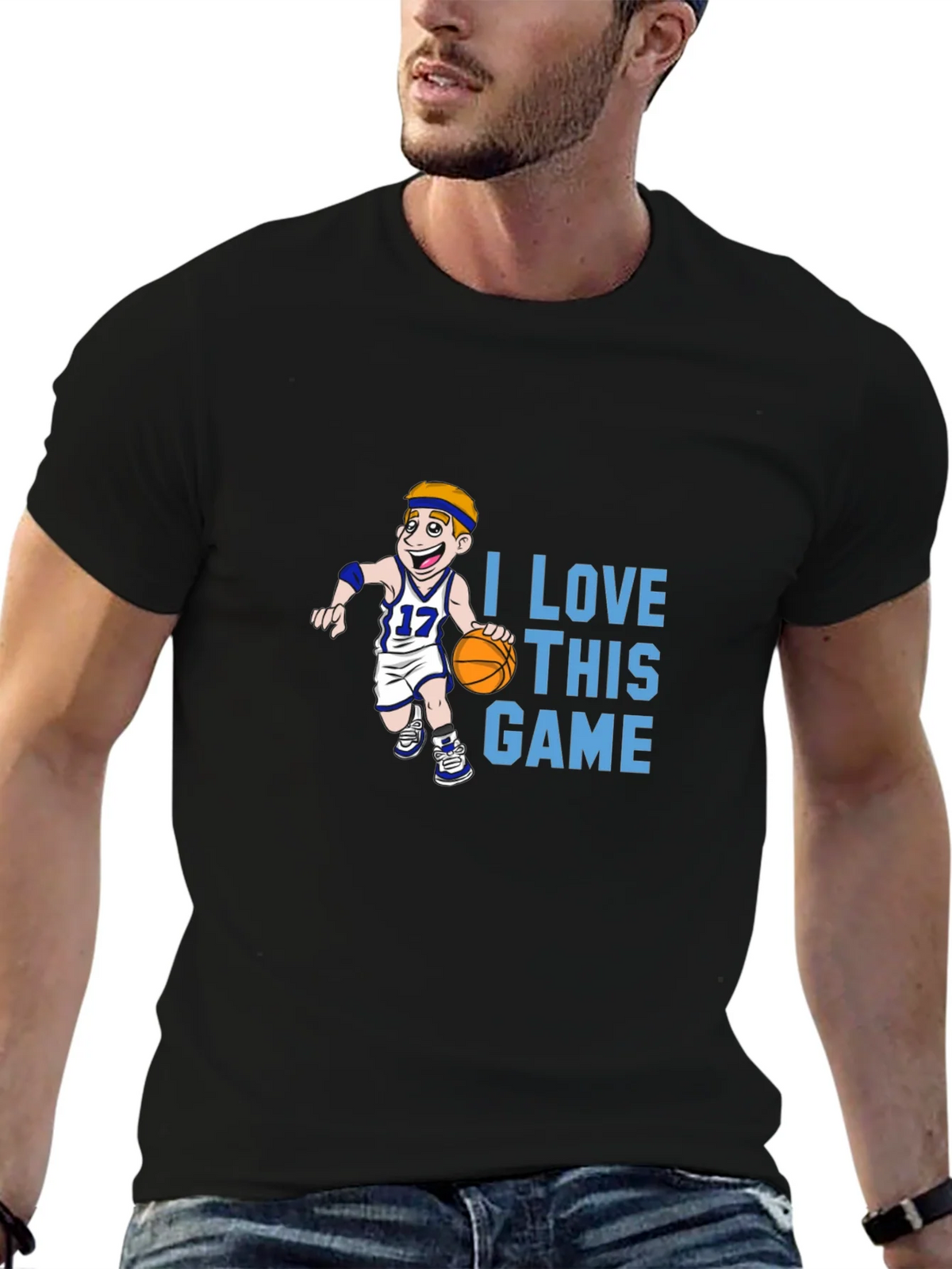 I Love This Game Basketball T-Shirt product image 6