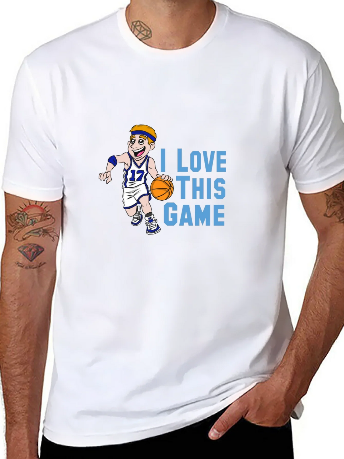 I Love This Game Basketball T-Shirt product image 7