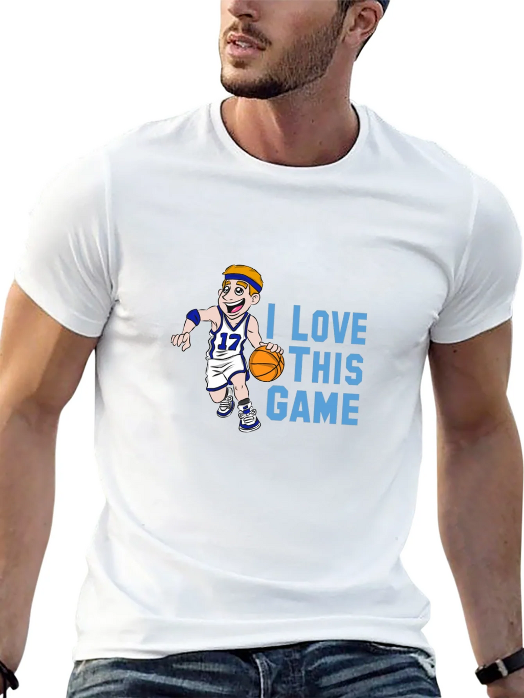 I Love This Game Basketball T-Shirt product image 12