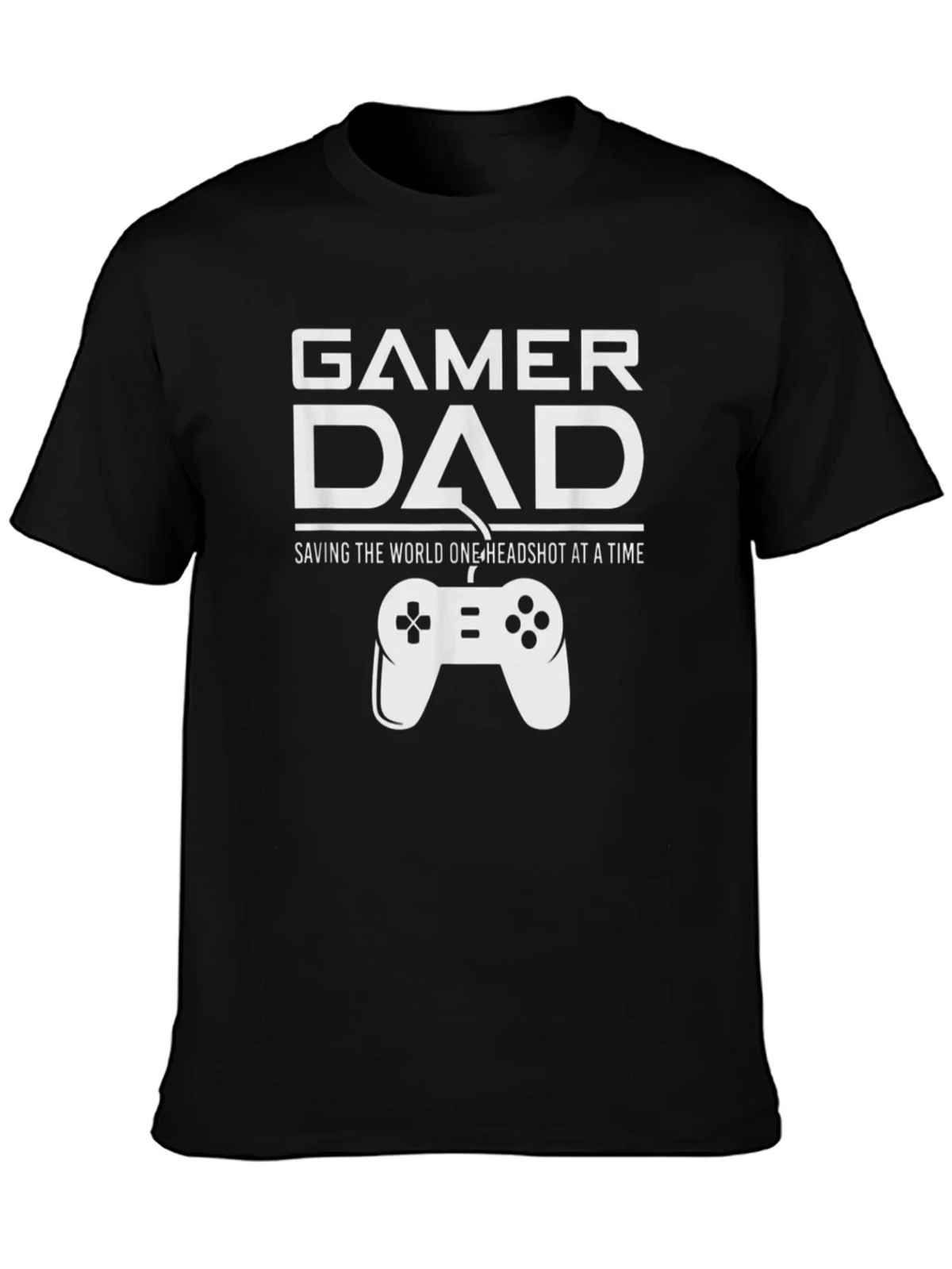 Gamer Dad T-Shirt - Saving the World One Headshot product image 3