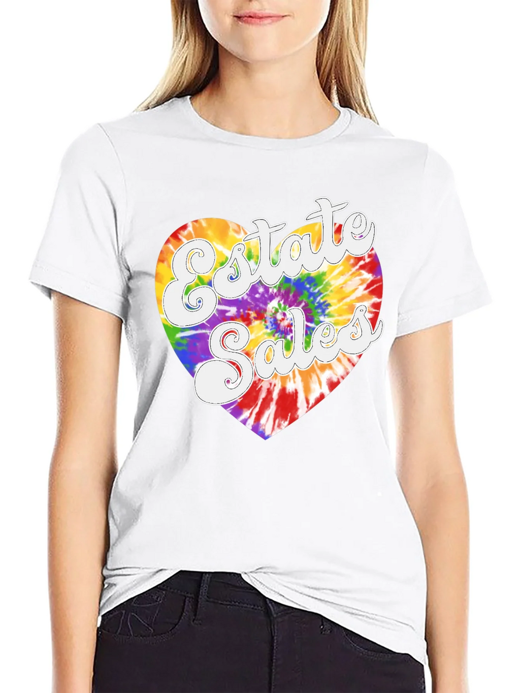 Estate Sales Tie Dye Heart T-Shirt product image 8