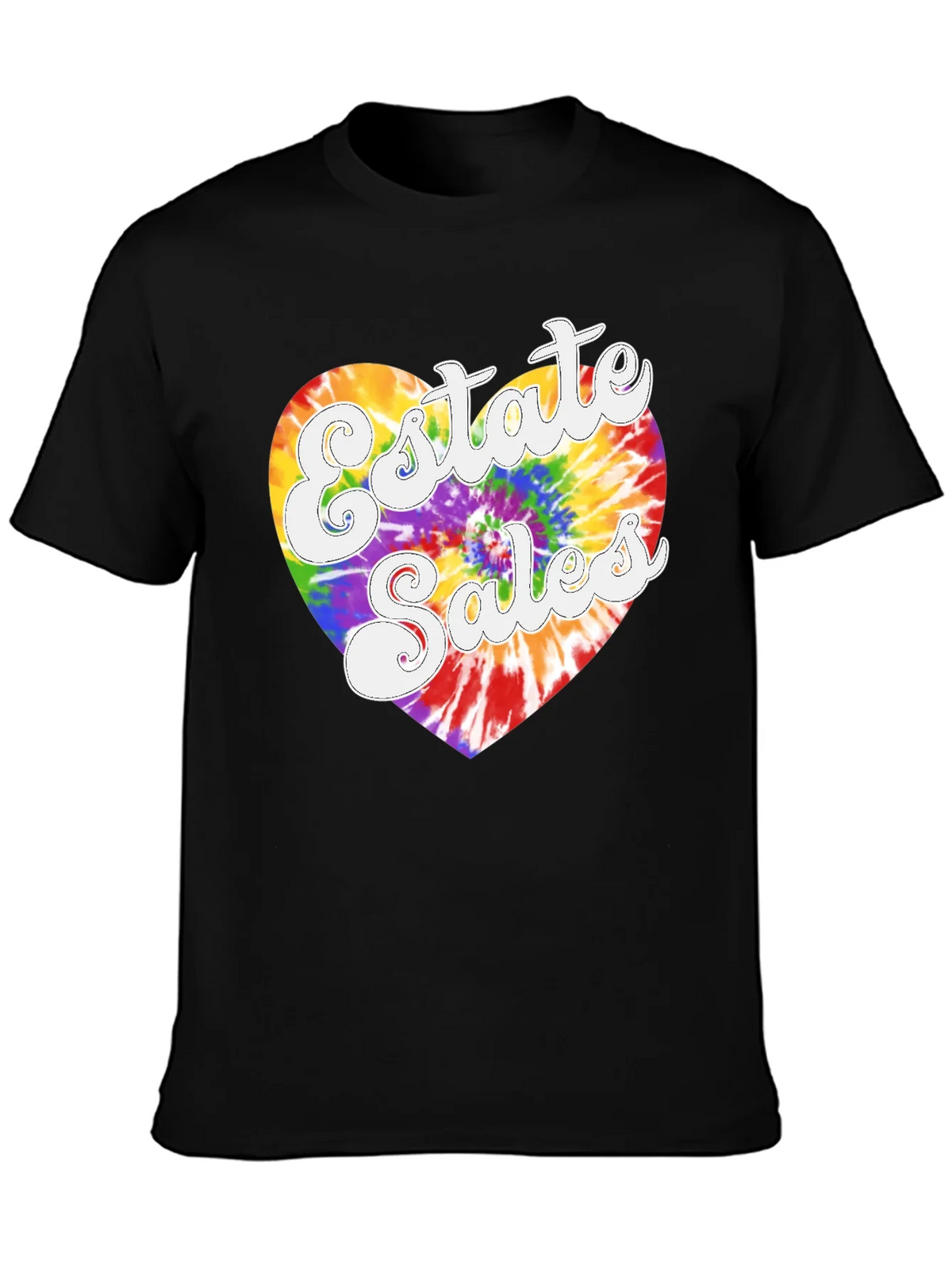 Estate Sales Tie Dye Heart T-Shirt product image 3