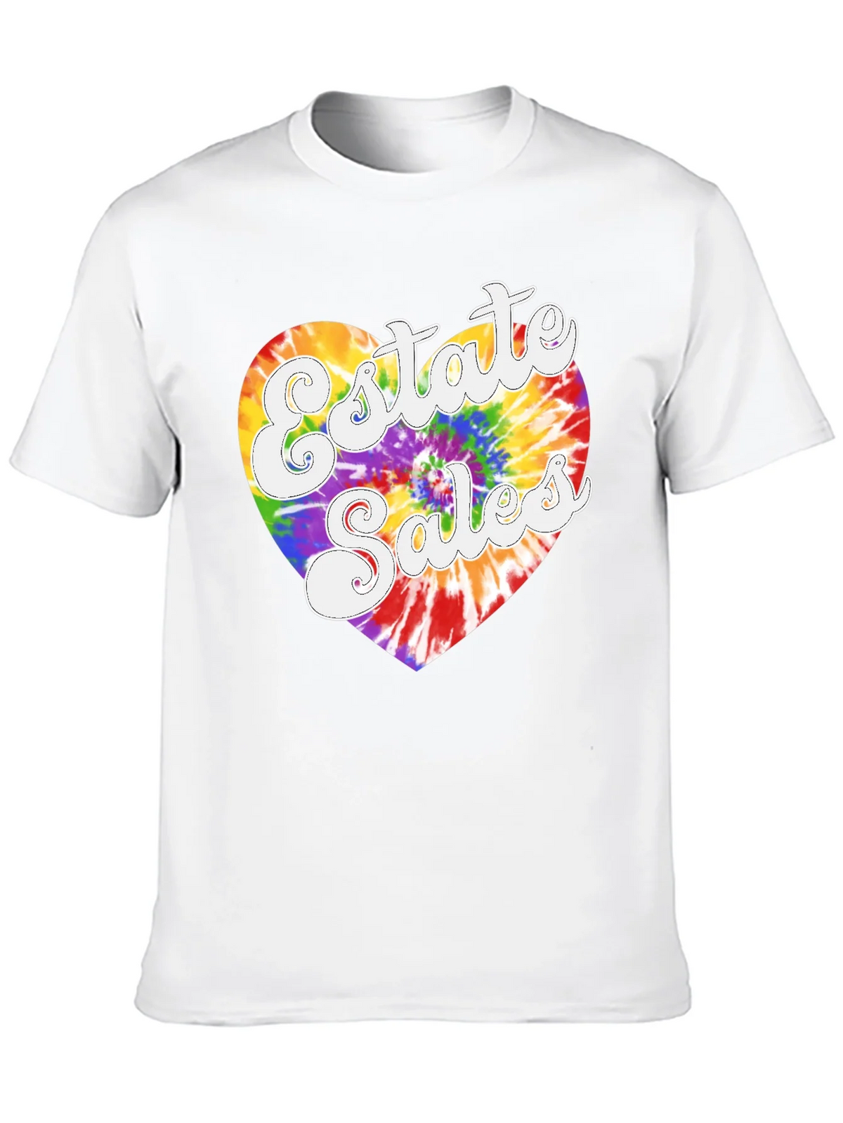 Estate Sales Tie Dye Heart T-Shirt product image 9