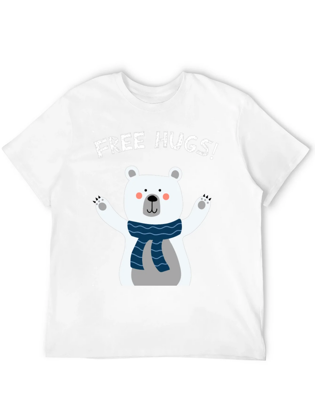 Free Hugs Polar Bear Graphic T-Shirt product image 7