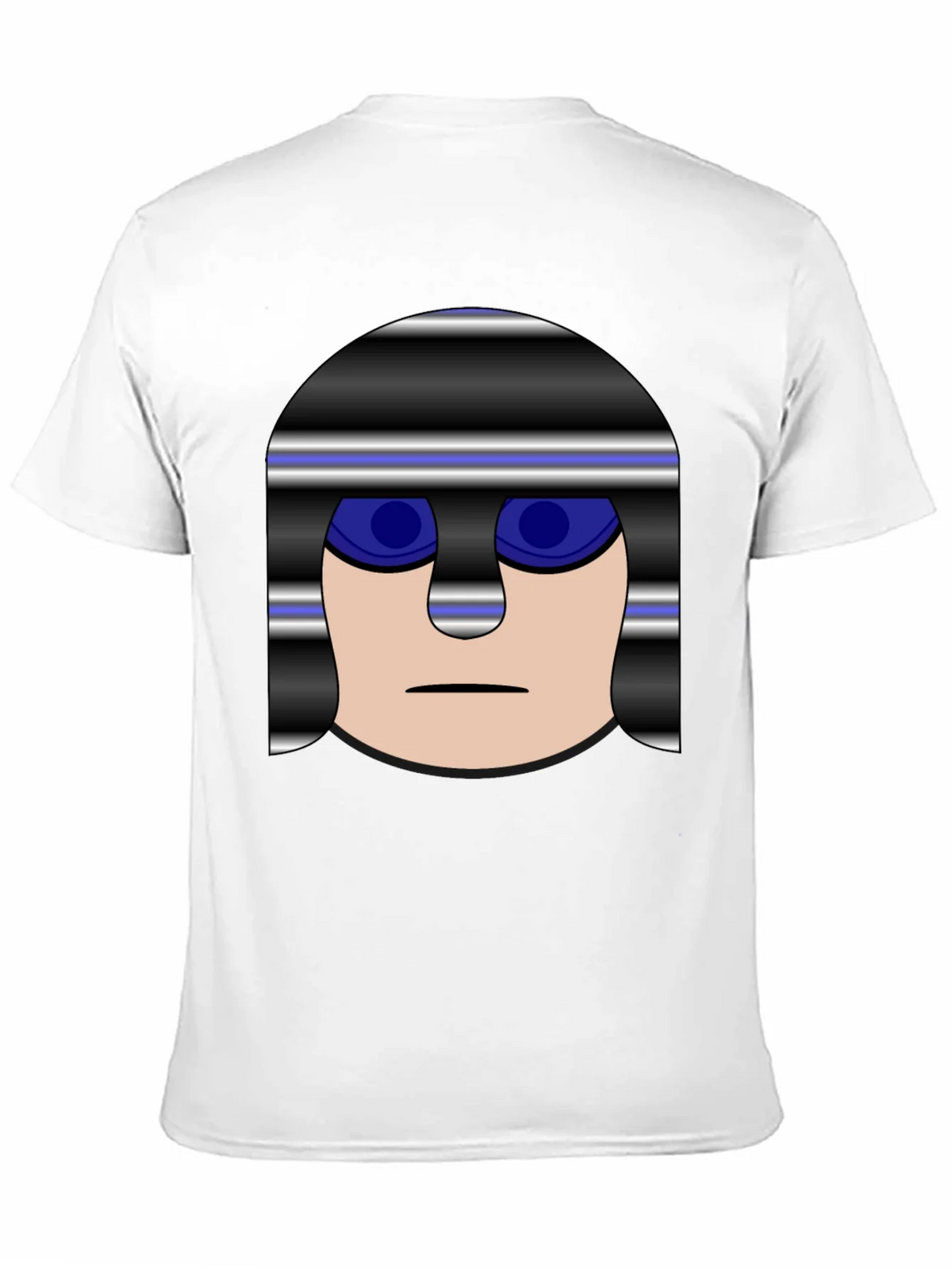 Mens Black T-Shirt with Cartoon Prisoner Graphic product image 10