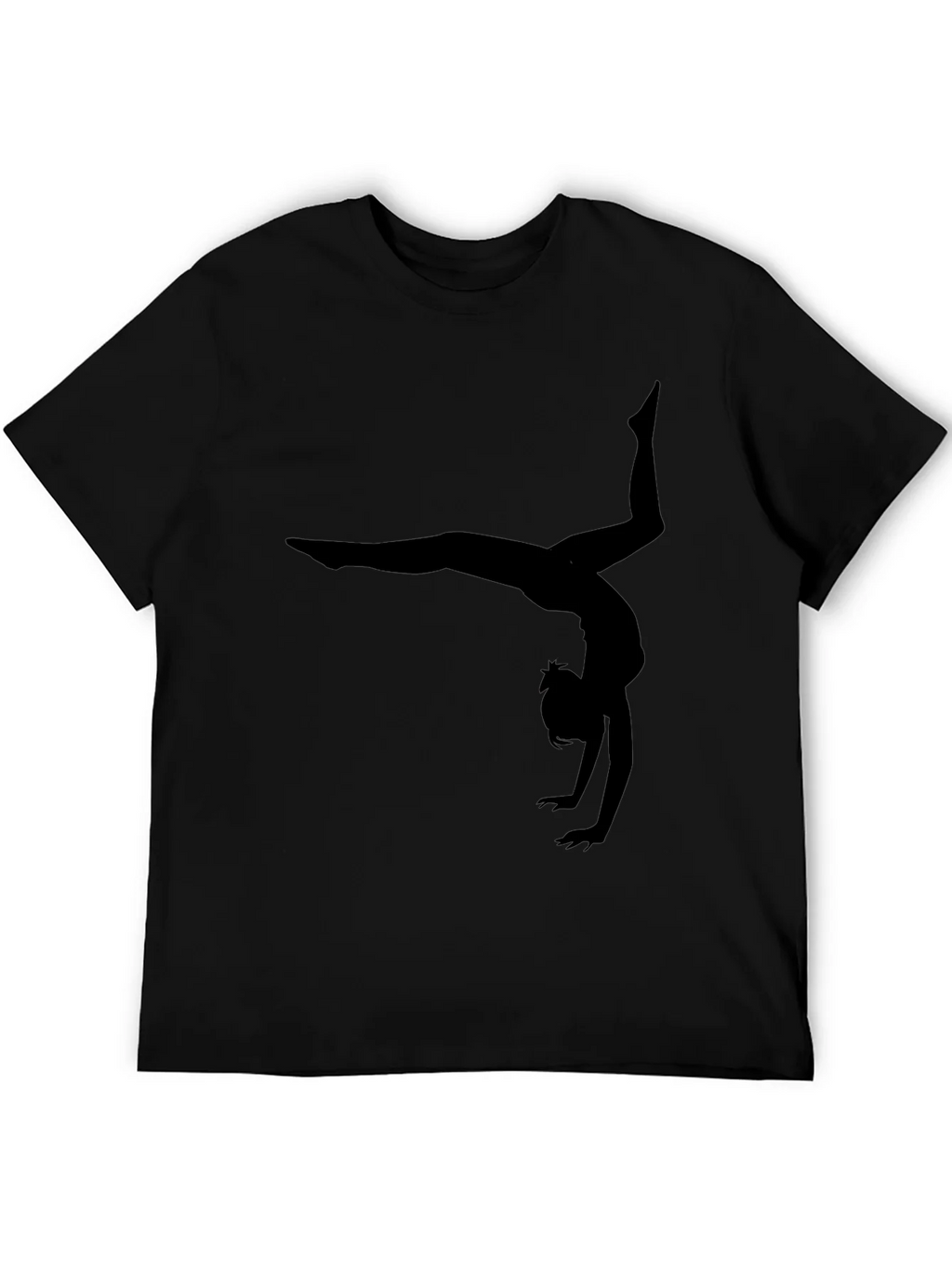 Gymnast Silhouette Black T-Shirt product image 5