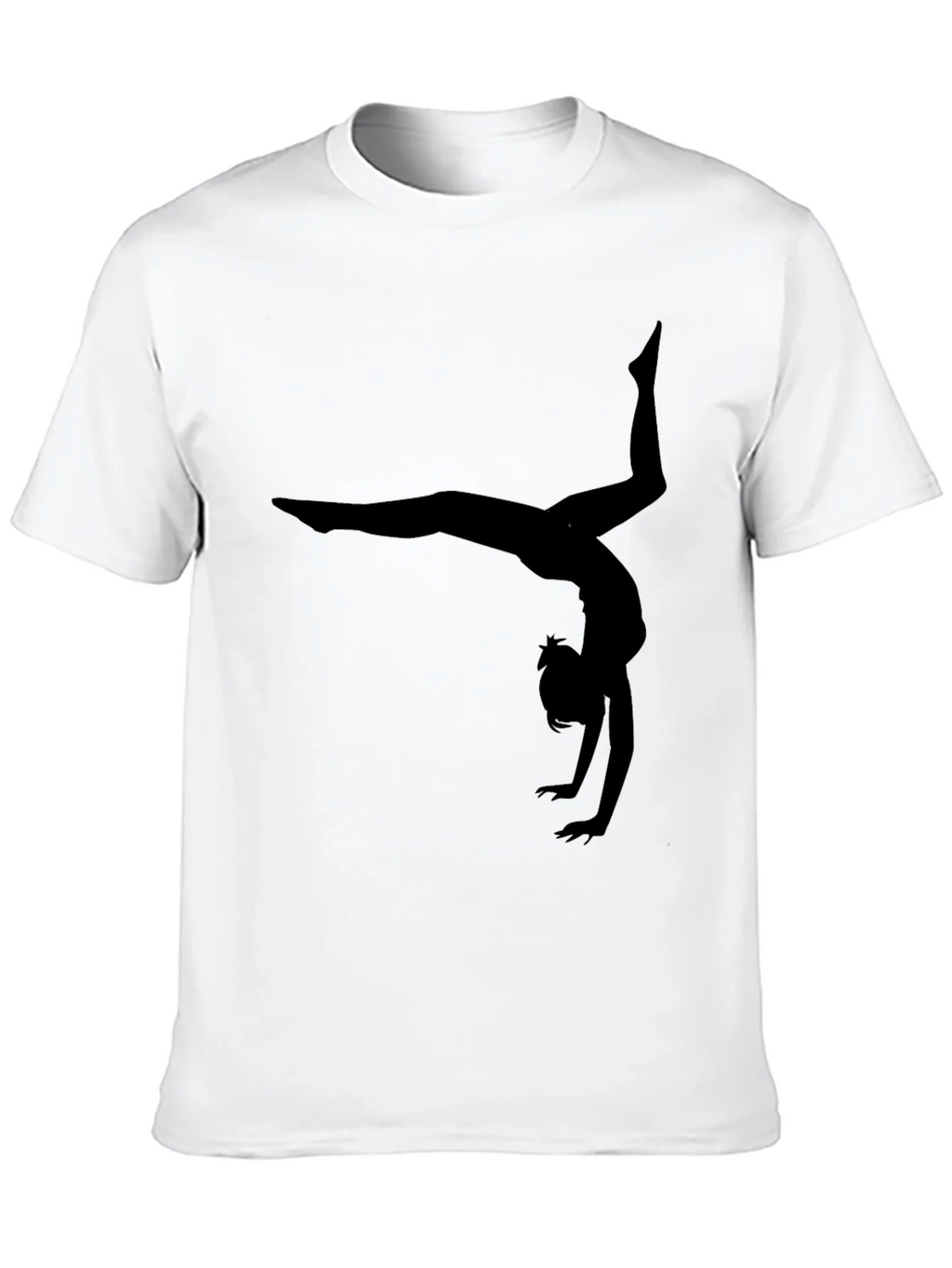 Gymnast Silhouette Black T-Shirt product image 9