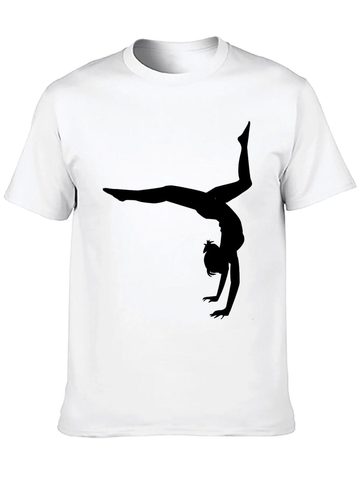 Gymnast Silhouette Black T-Shirt product image 9