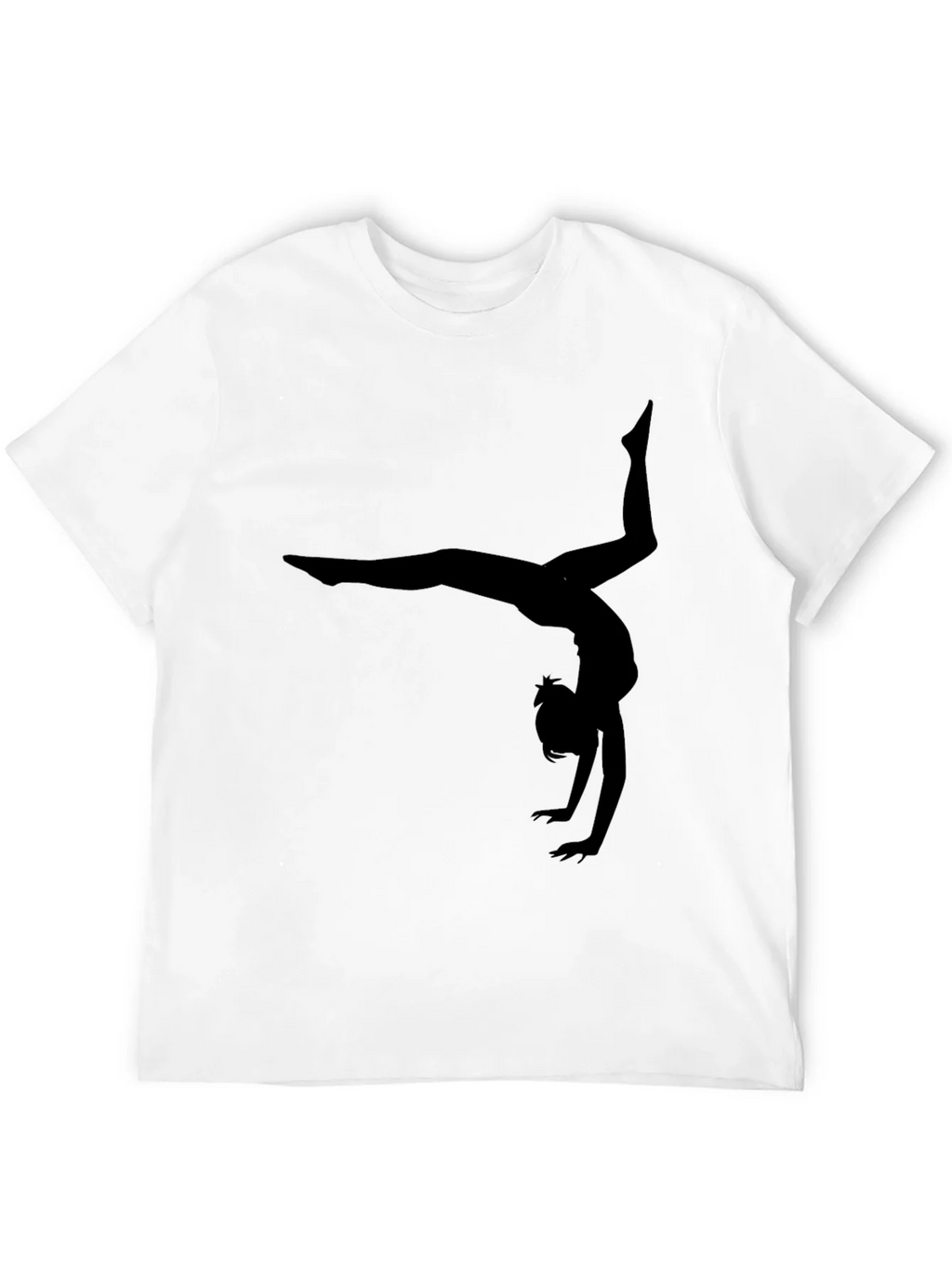 Gymnast Silhouette Black T-Shirt product image 11
