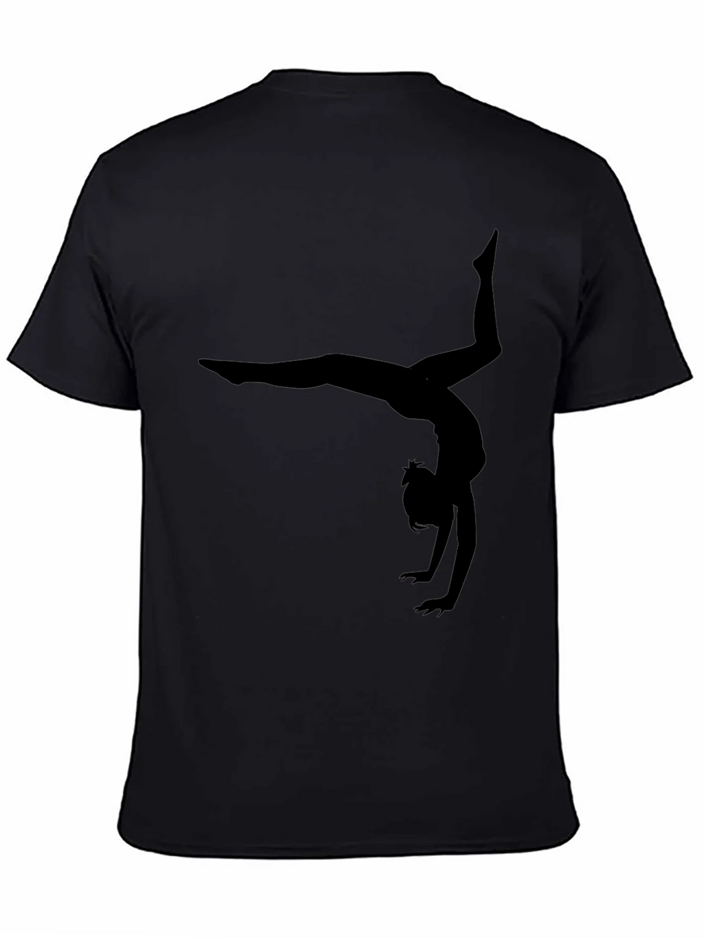 Gymnast Silhouette Black T-Shirt product image 4