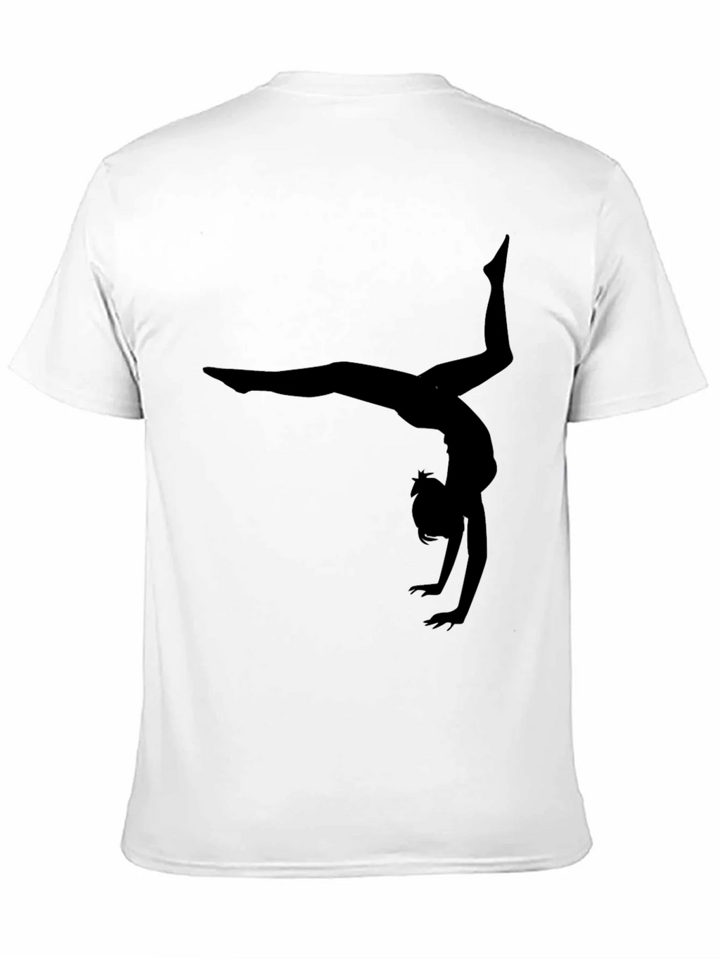 Gymnast Silhouette Black T-Shirt product image 10