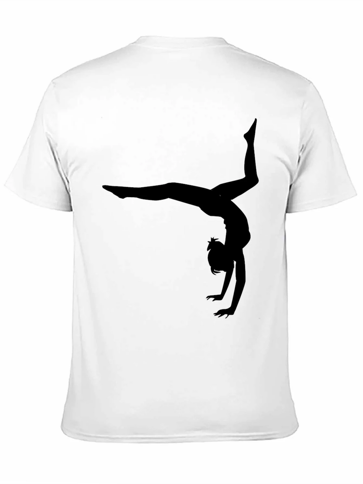 Gymnast Silhouette Black T-Shirt product image 10