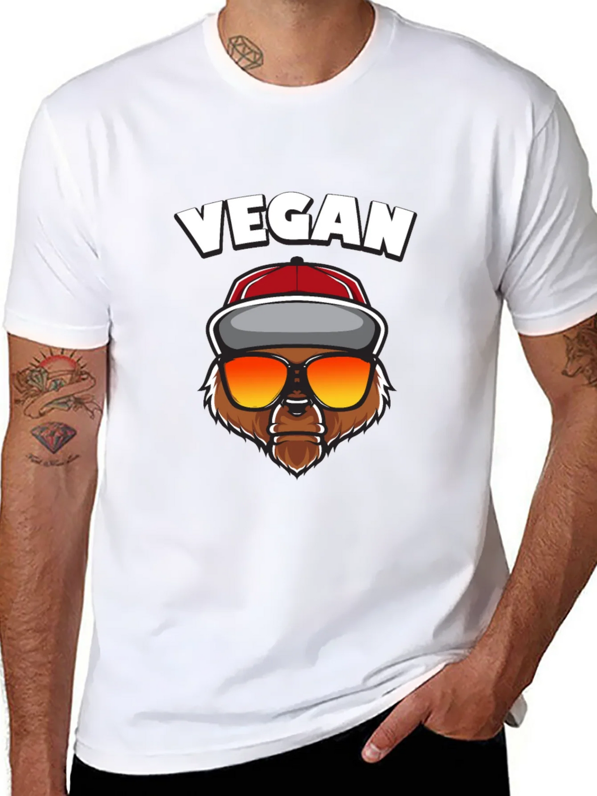 Vegan Bear Graphic Tee product image 7