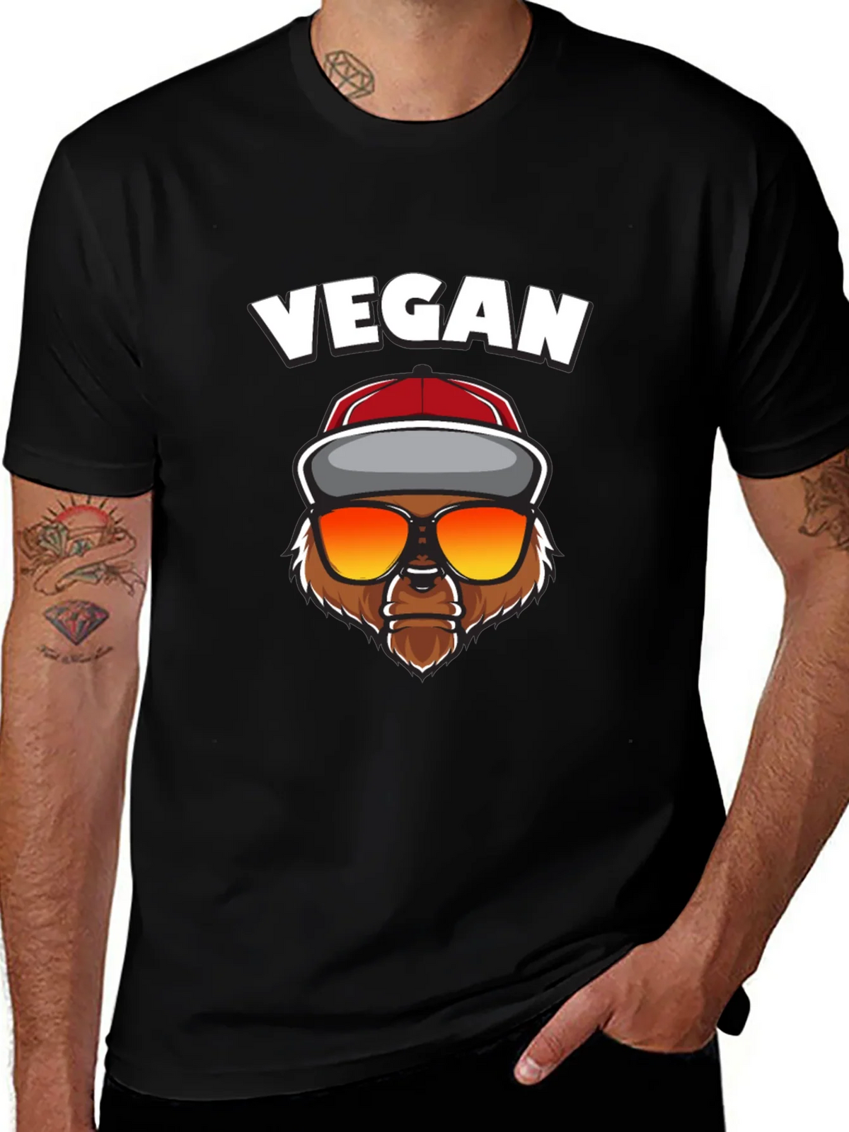 Vegan Bear Graphic Tee product image 1