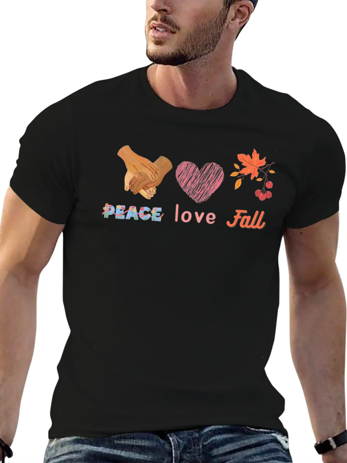 Peace Love Fall Graphic T-Shirt product image 6