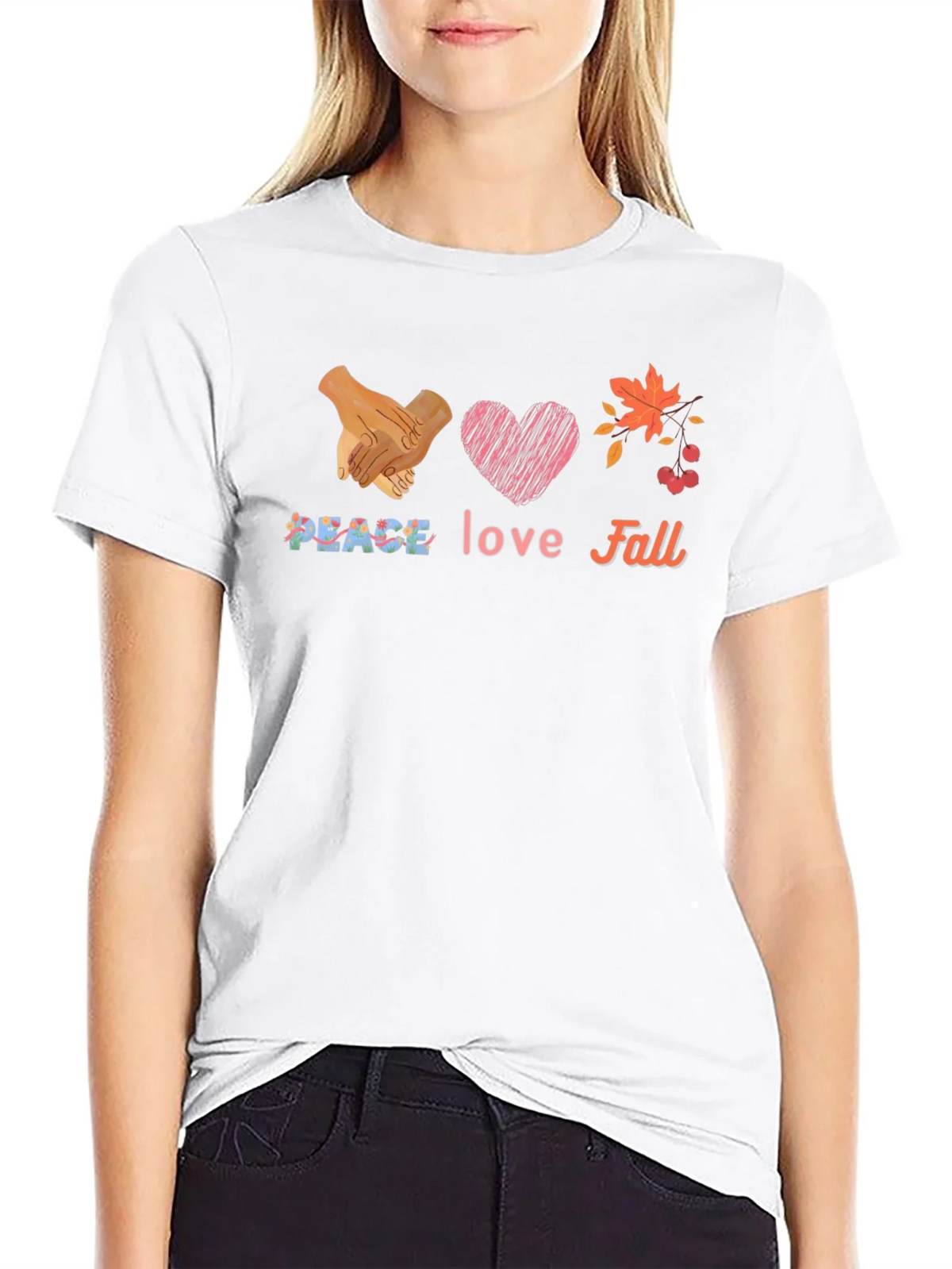 Peace Love Fall Graphic T-Shirt product image 8