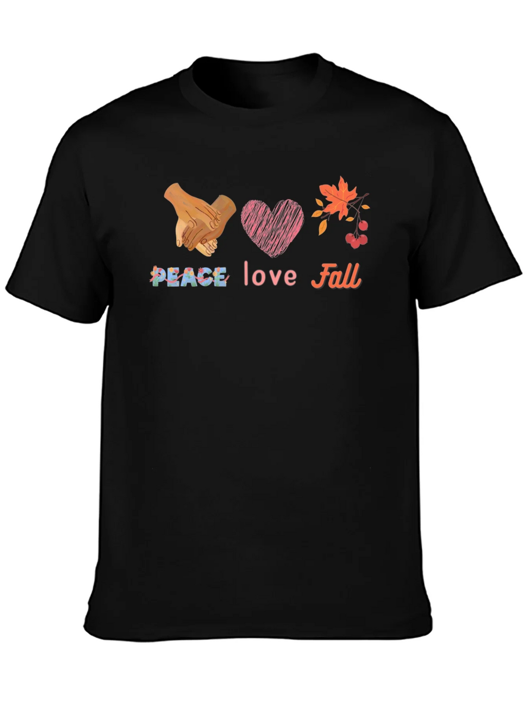 Peace Love Fall Graphic T-Shirt product image 3