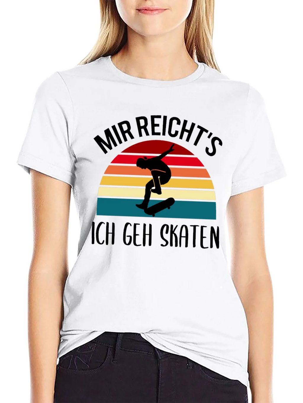 Mir Reichts Ich Geh Skaten Black T-Shirt product image 8