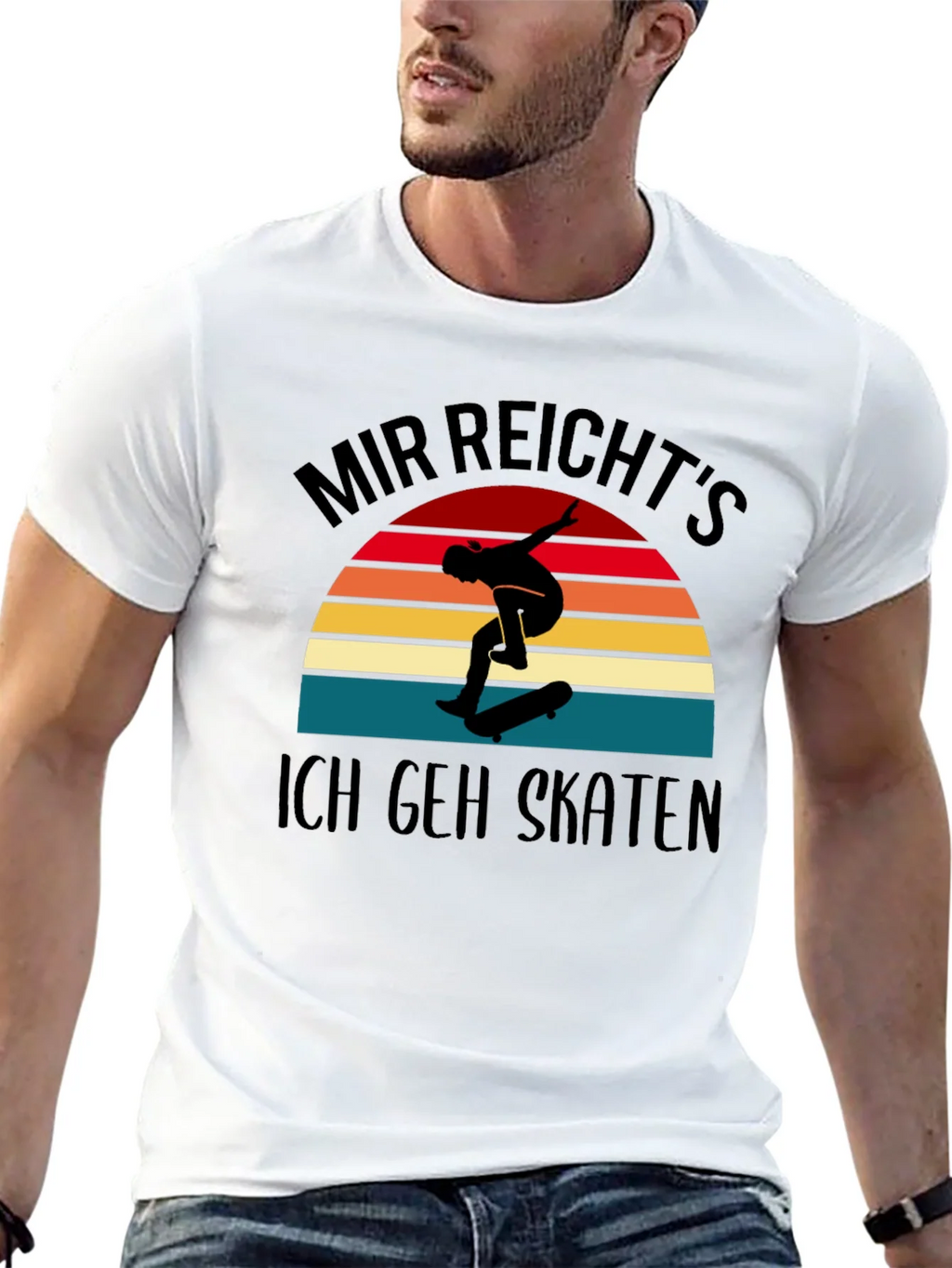 Mir Reichts Ich Geh Skaten Black T-Shirt product image 12