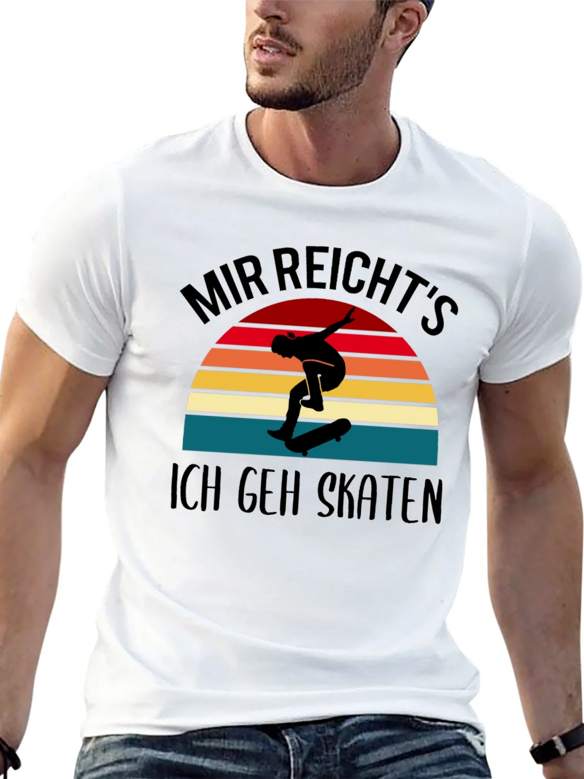Mir Reichts Ich Geh Skaten Black T-Shirt product image 12