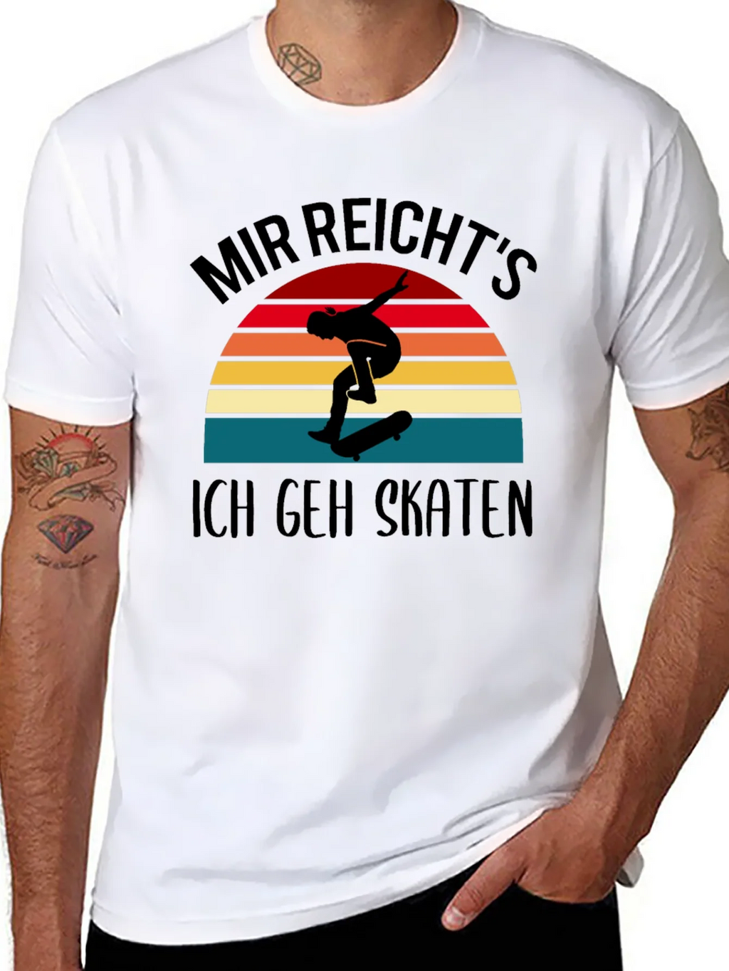 Mir Reichts Ich Geh Skaten Black T-Shirt product image 7
