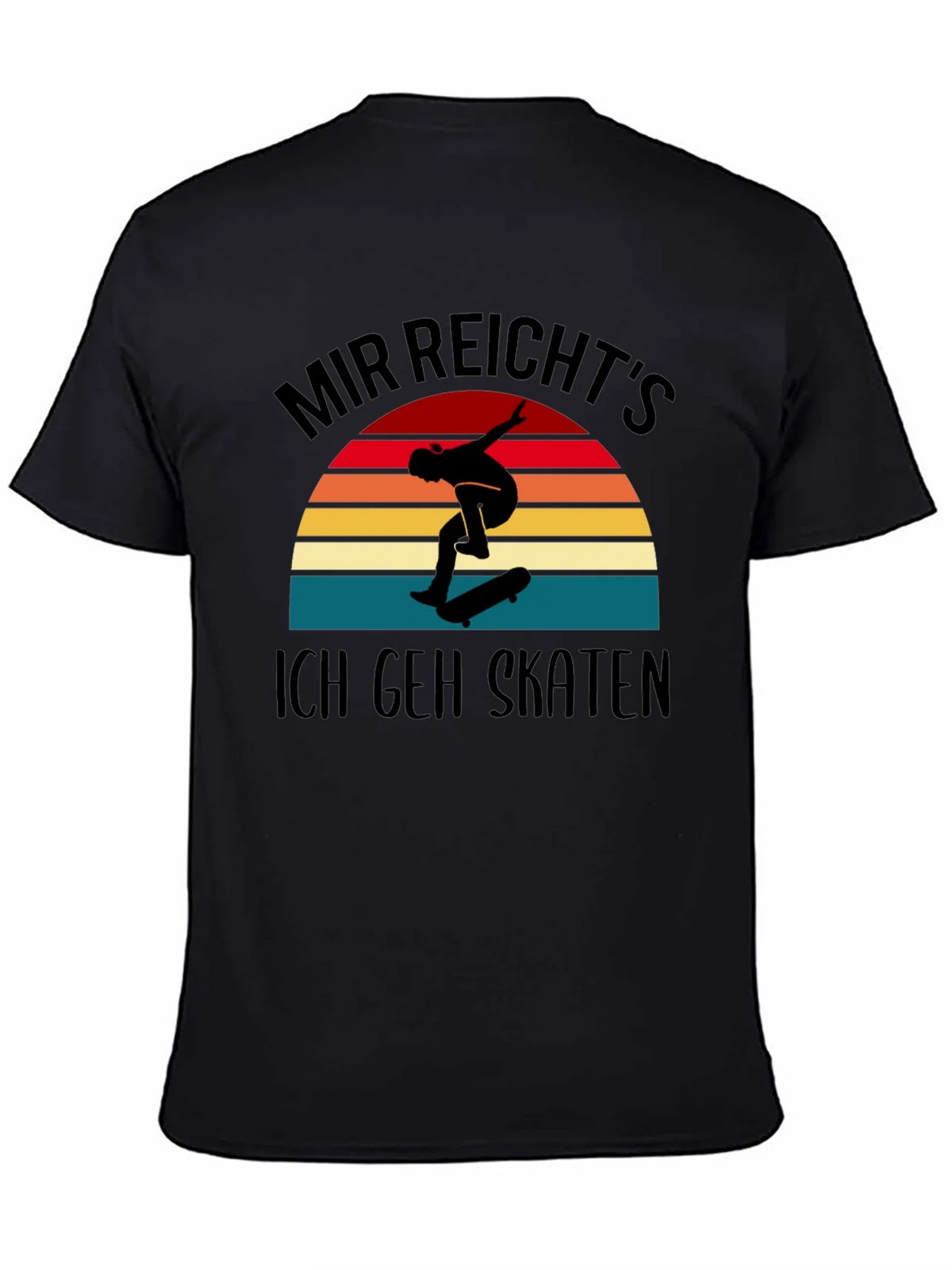 Mir Reichts Ich Geh Skaten Black T-Shirt product image 4