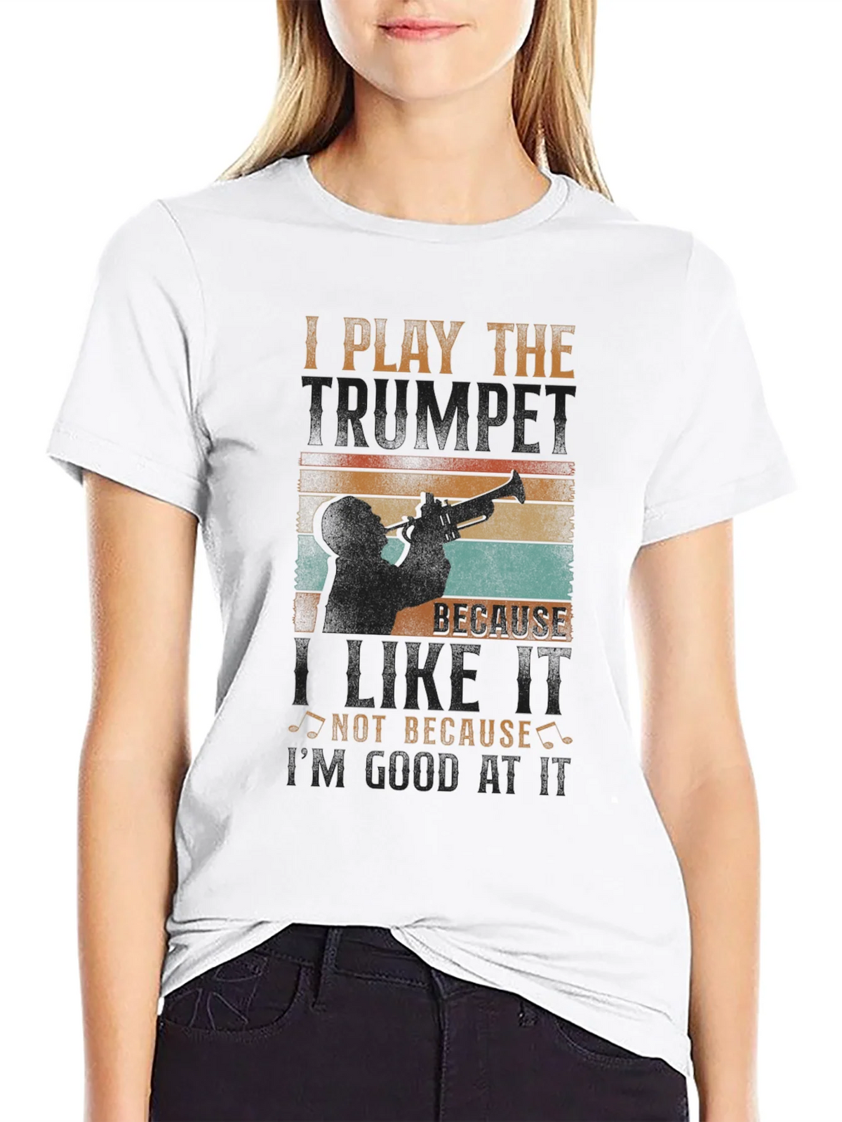 Trumpet Player Graphic Tee: I Play Because I Like It product image 8