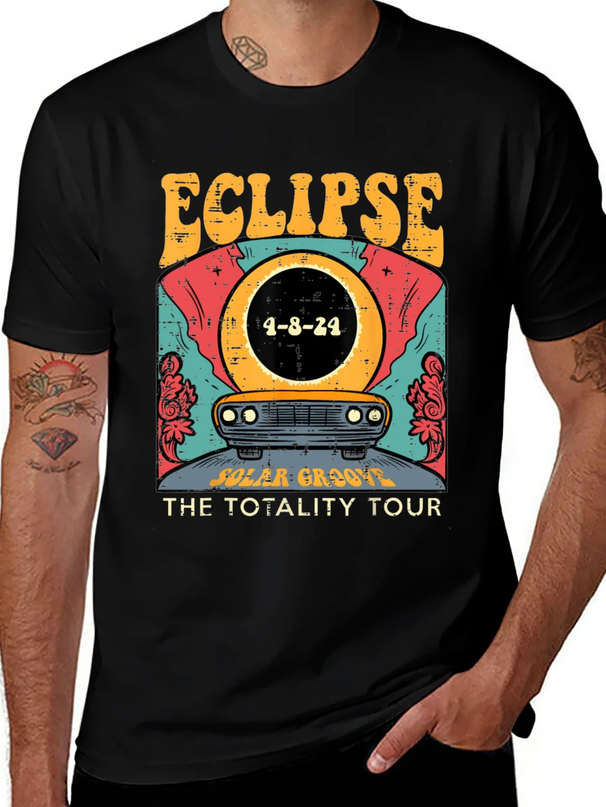 Eclipse Total Solar Tour 2024 Graphic Tee product image 1