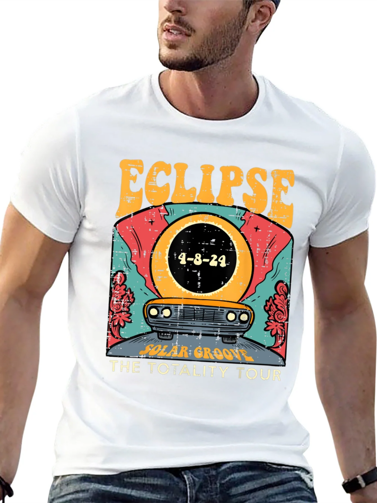 Eclipse Total Solar Tour 2024 Graphic Tee product image 12