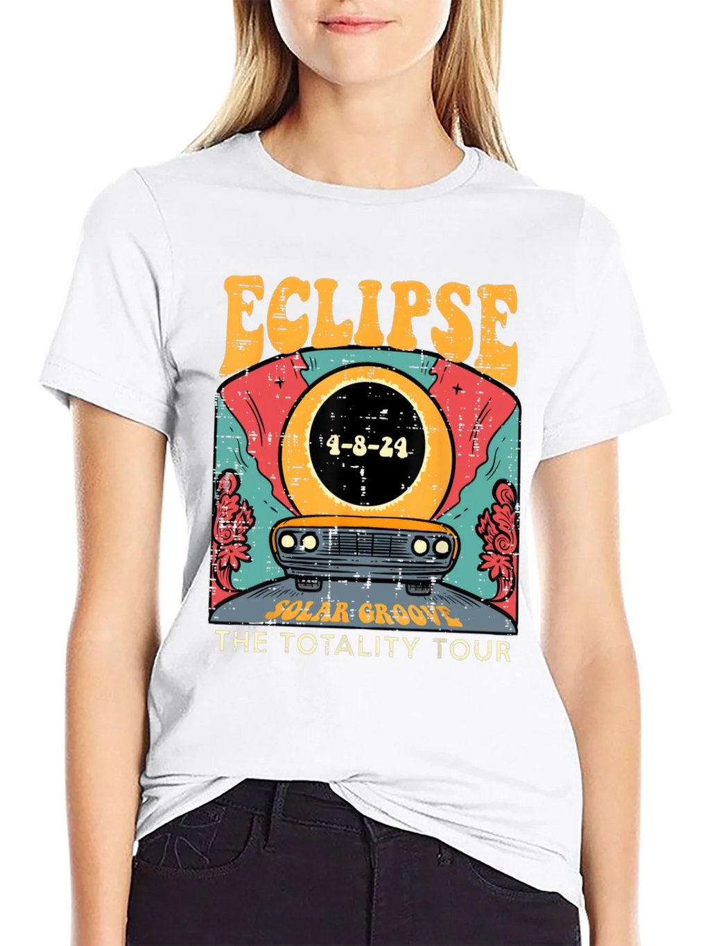 Eclipse Total Solar Tour 2024 Graphic Tee product image 8