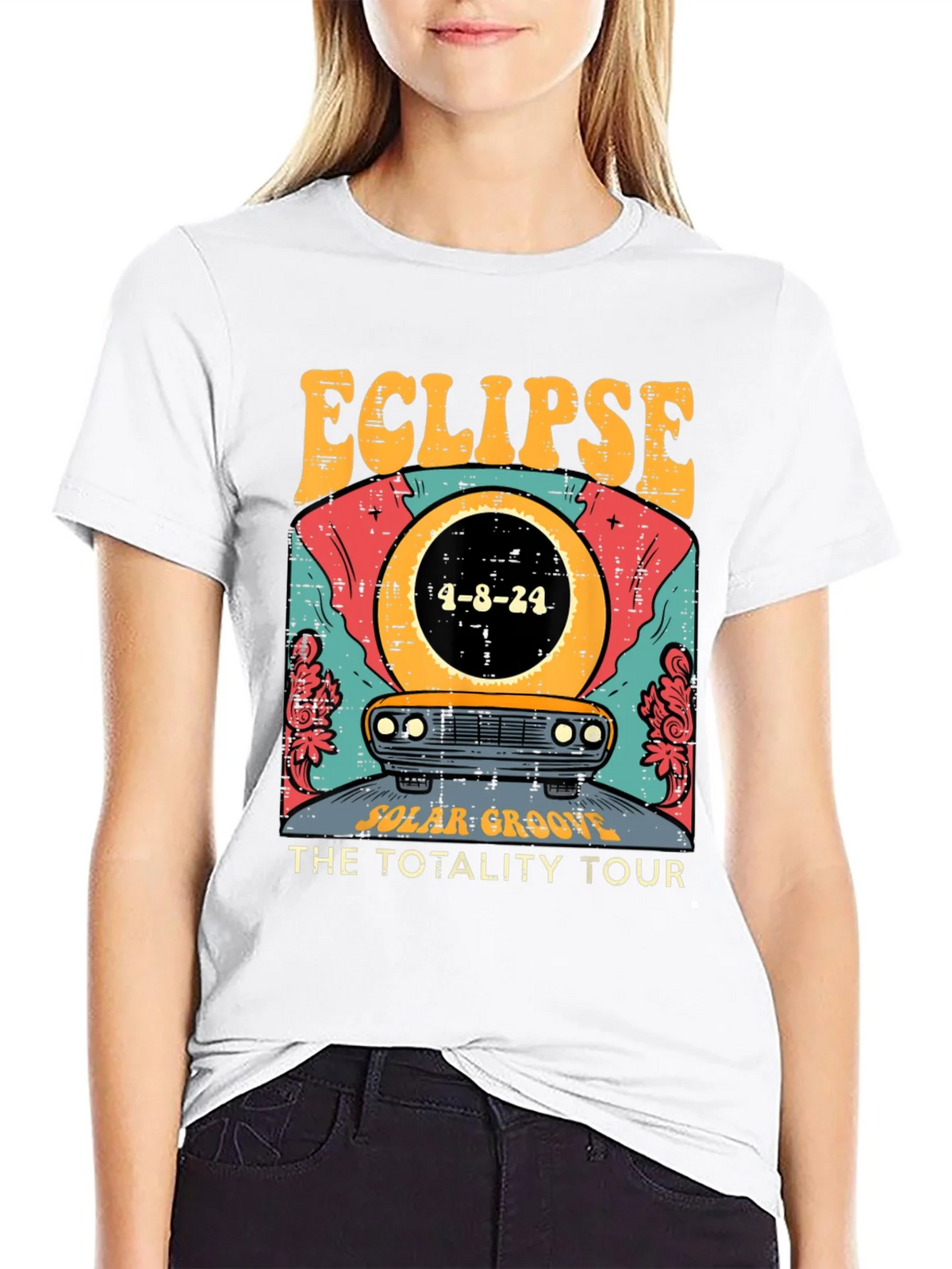Eclipse Total Solar Tour 2024 Graphic Tee product image 8
