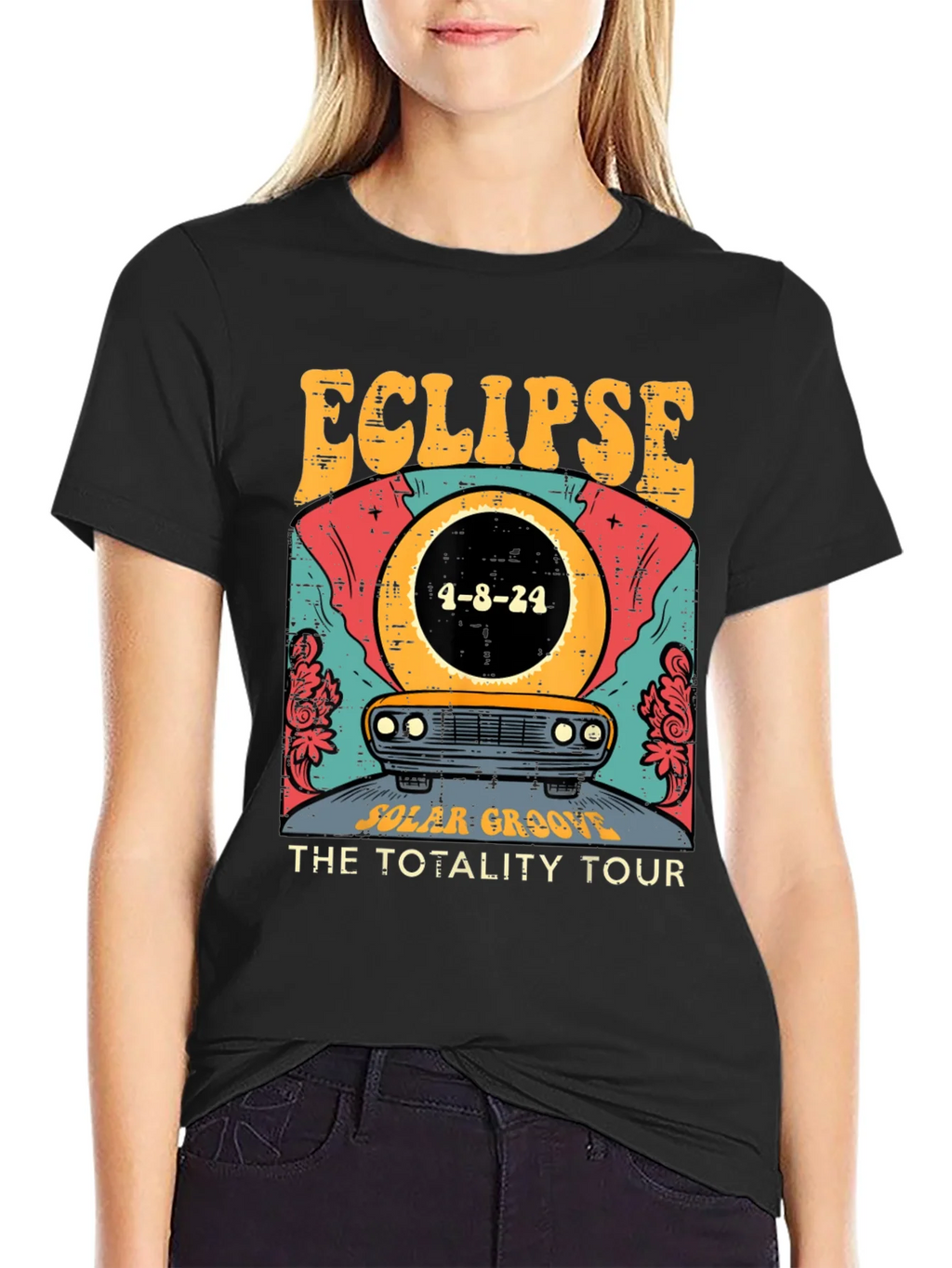 Eclipse Total Solar Tour 2024 Graphic Tee product image 2